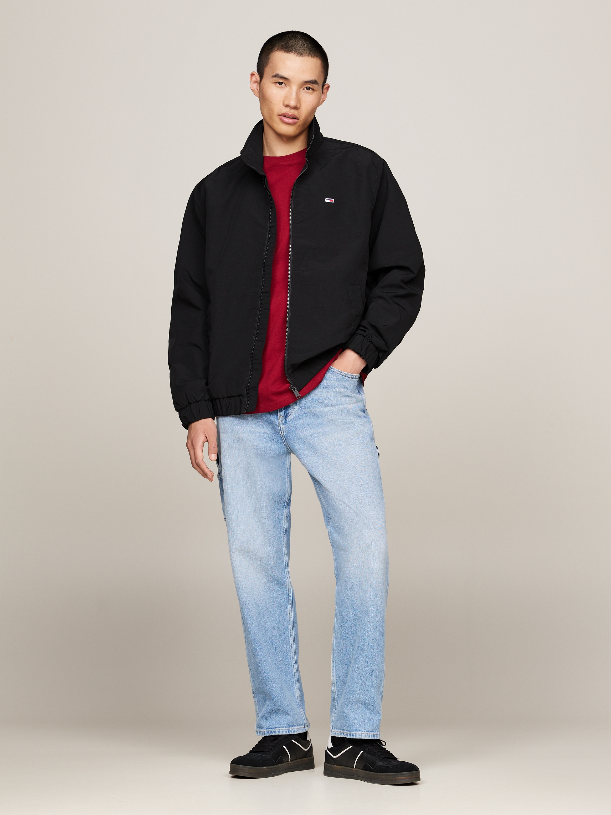 Tommy Jeans Plus Collegejacke »TJM ESSENTIAL JACKET EXT«, Grosse Grössen und Logostickerei