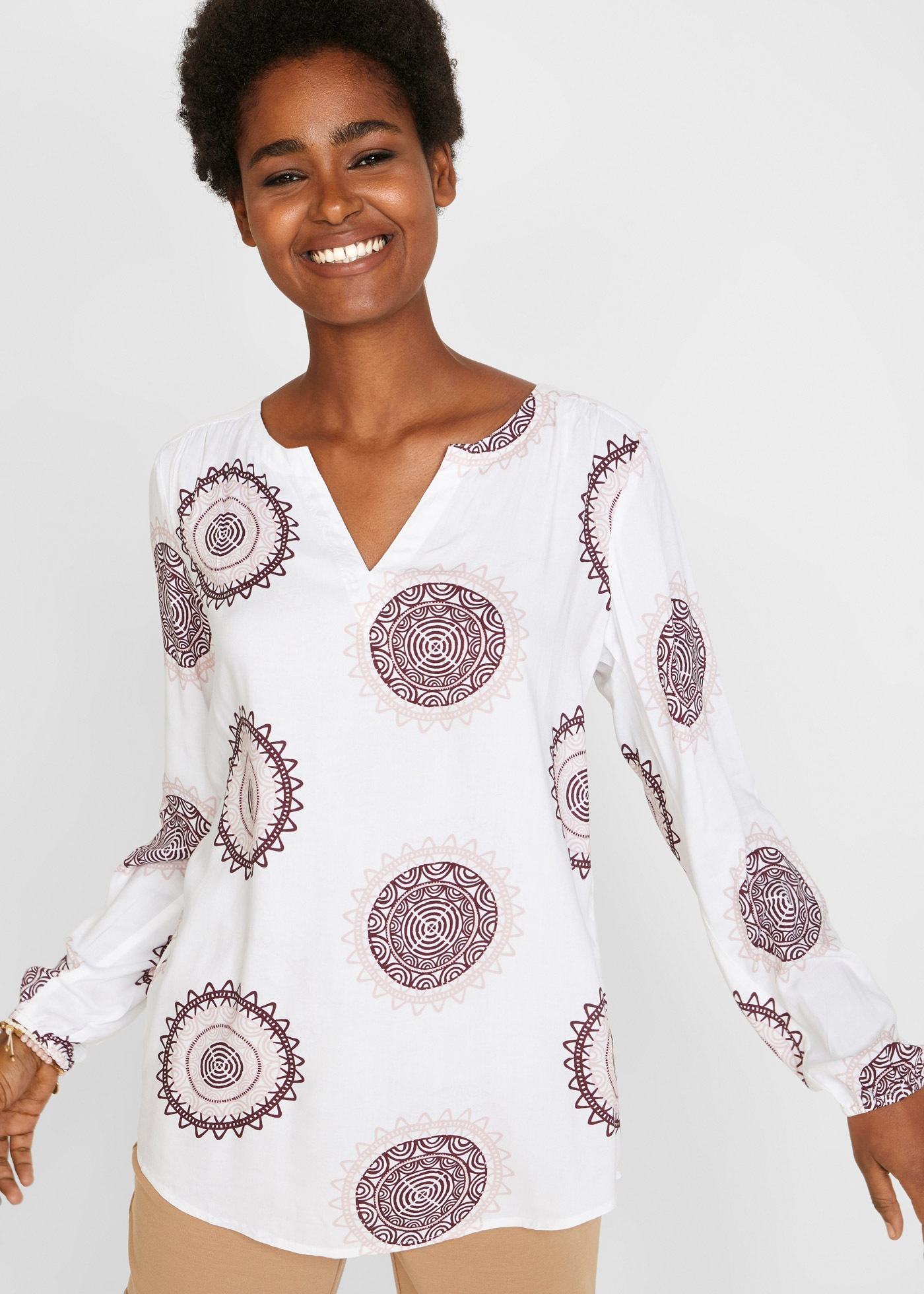 bonprix Tunika »Tunikabluse aus softer Viskose« Tunikabluse aus softer Viskose