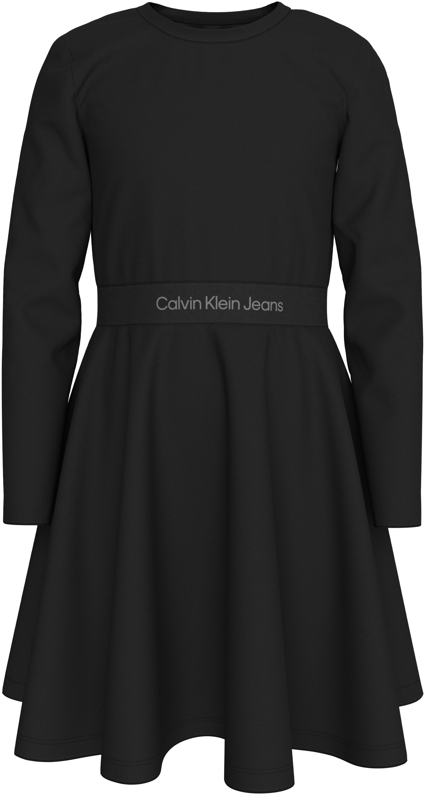 Calvin Klein Jeans Midikleid »Ls Logo Tape Punto Dress«, für Kinder bis 16 Jahre und mit Logoschriftzug