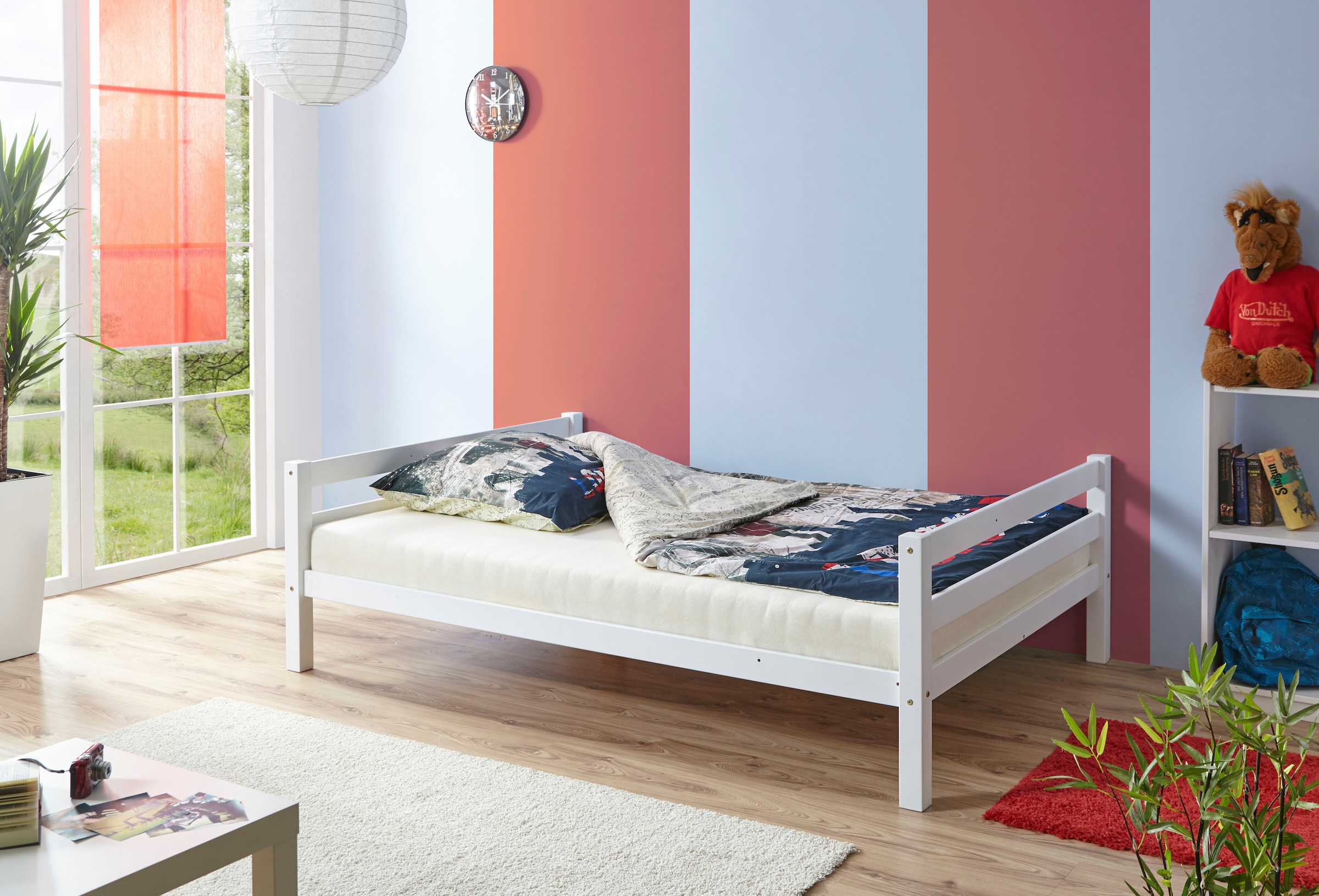 Ticaa Etagenbett »Maxim«, mit Rollrost, Buche