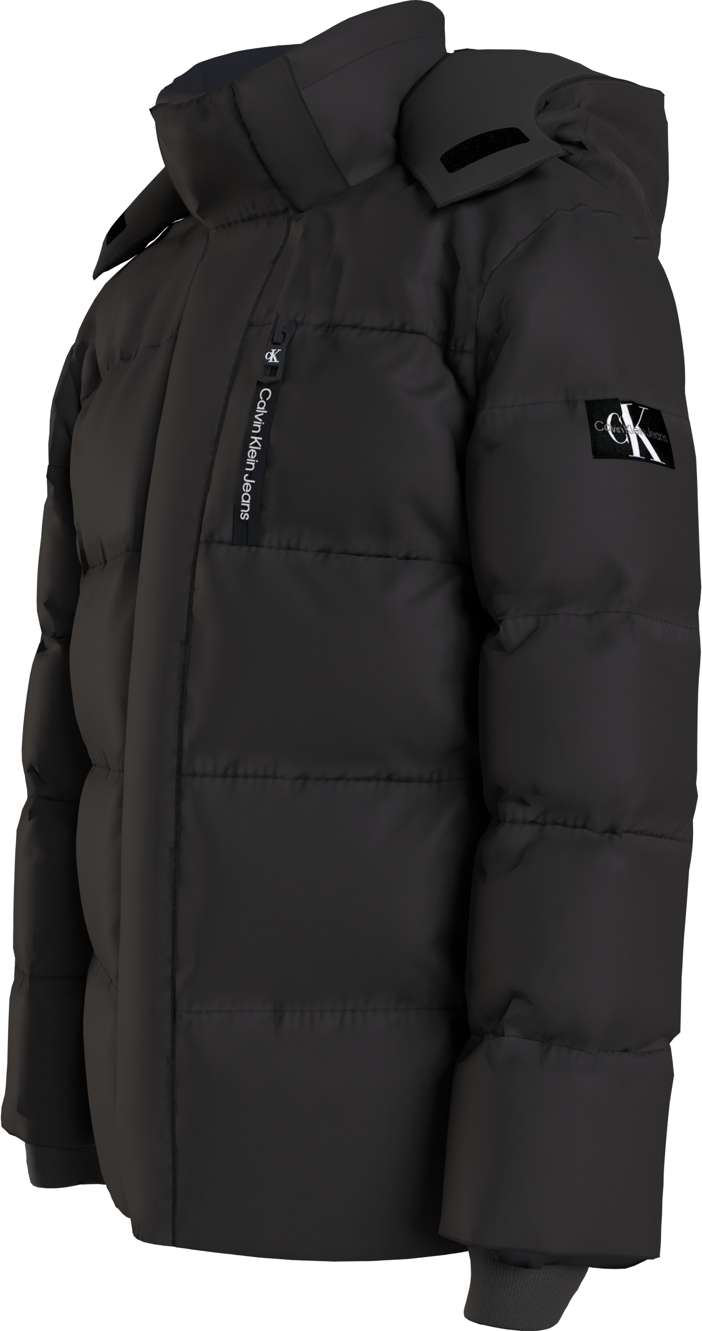 Calvin Klein Jeans Winterjacke »ESSENTIAL PUFFER JACKET«, mit Kapuze, für Kinder bis 16 Jahre und Calvin Klein Markenlabel