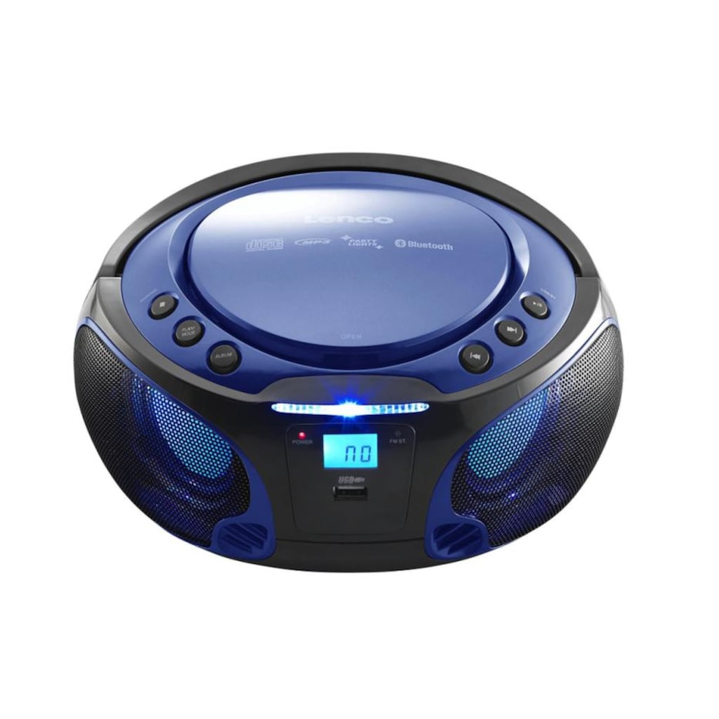 Lenco Radio »Portable Radio/CD-Player SCD-550 Blau«, (CD-Bluetooth FM-Tuner)