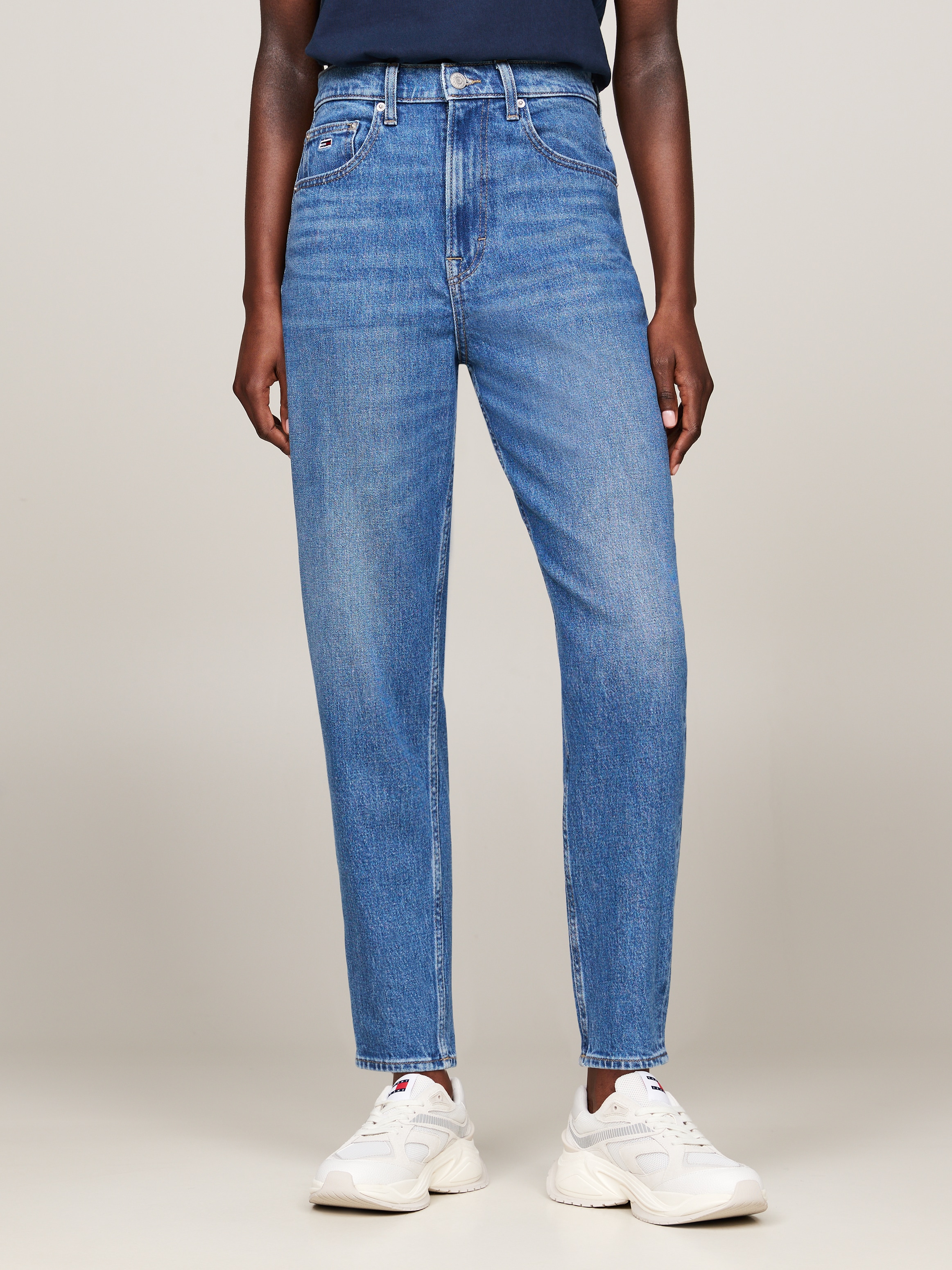 TOMMY JEANS Tapered-fit-Jeans »High waist - Mom-Jeans Tapered«