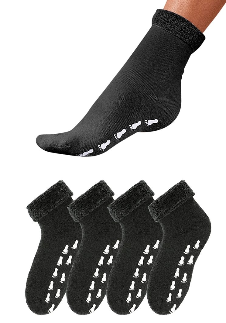 Go in ABS-Socken, (Packung, 4 Paar), mit Antirutschsohle und Vollfrottee