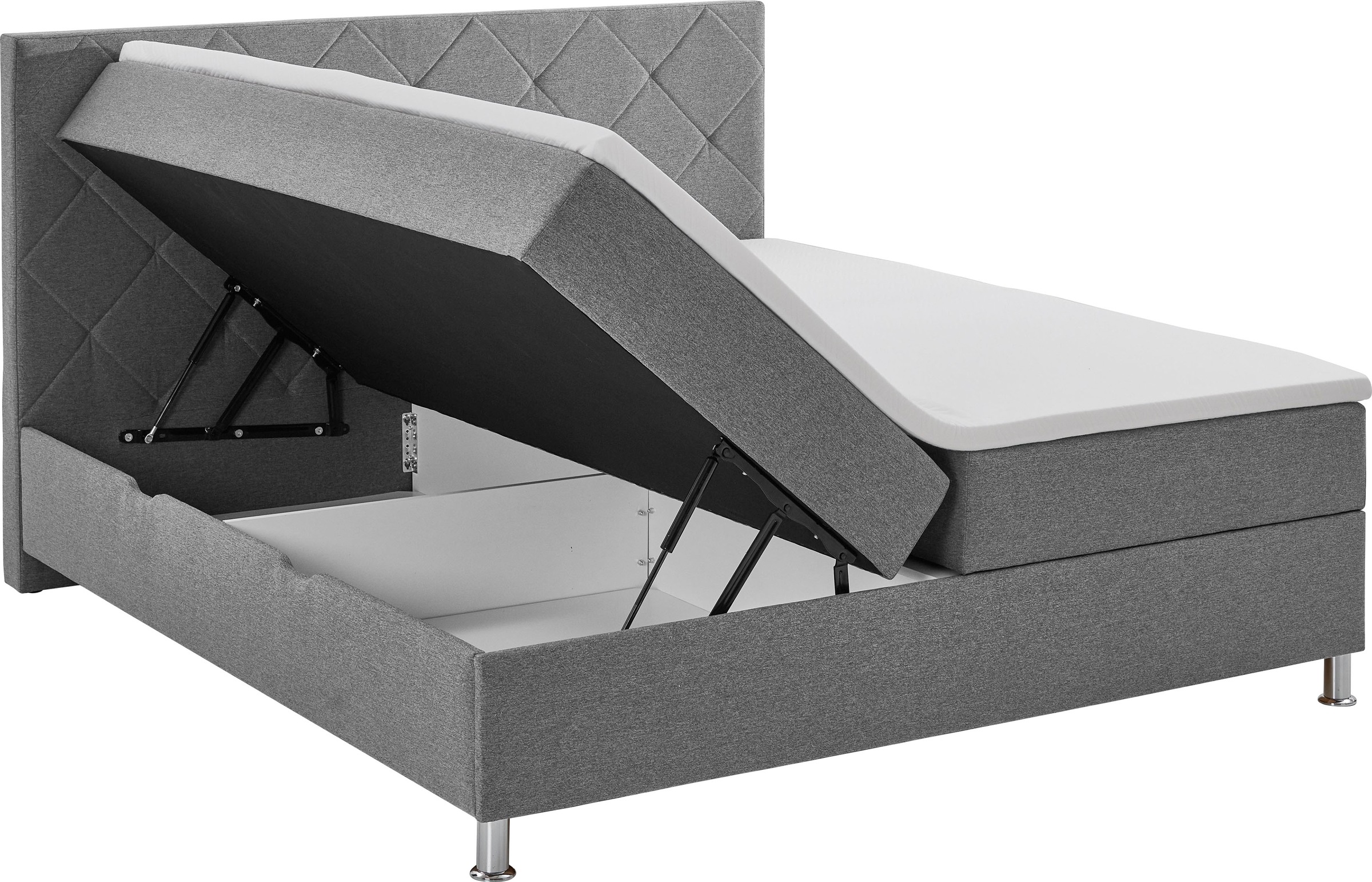 meise.möbel Boxbett »Leo«, inkl. Bettkasten und Topper