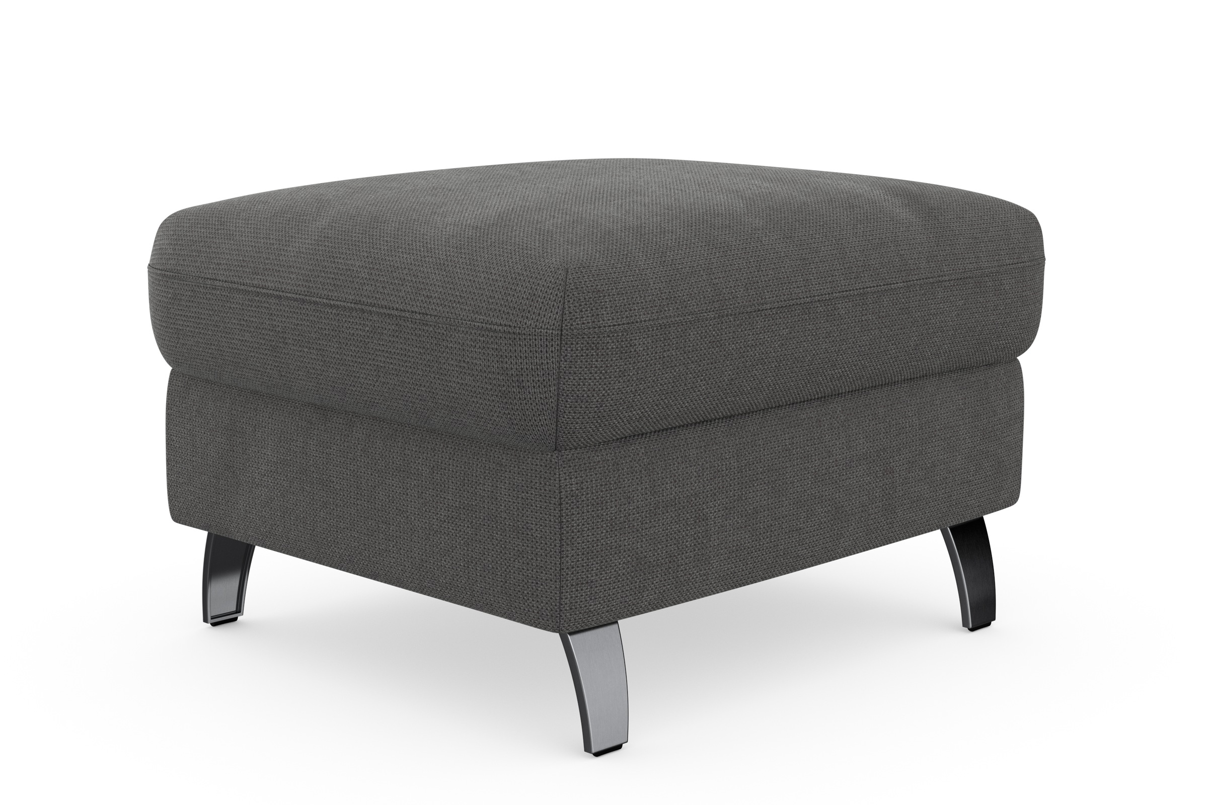 sit&more Stauraumhocker »Grenoble«, mit Stauraum und satinierten Füssen
