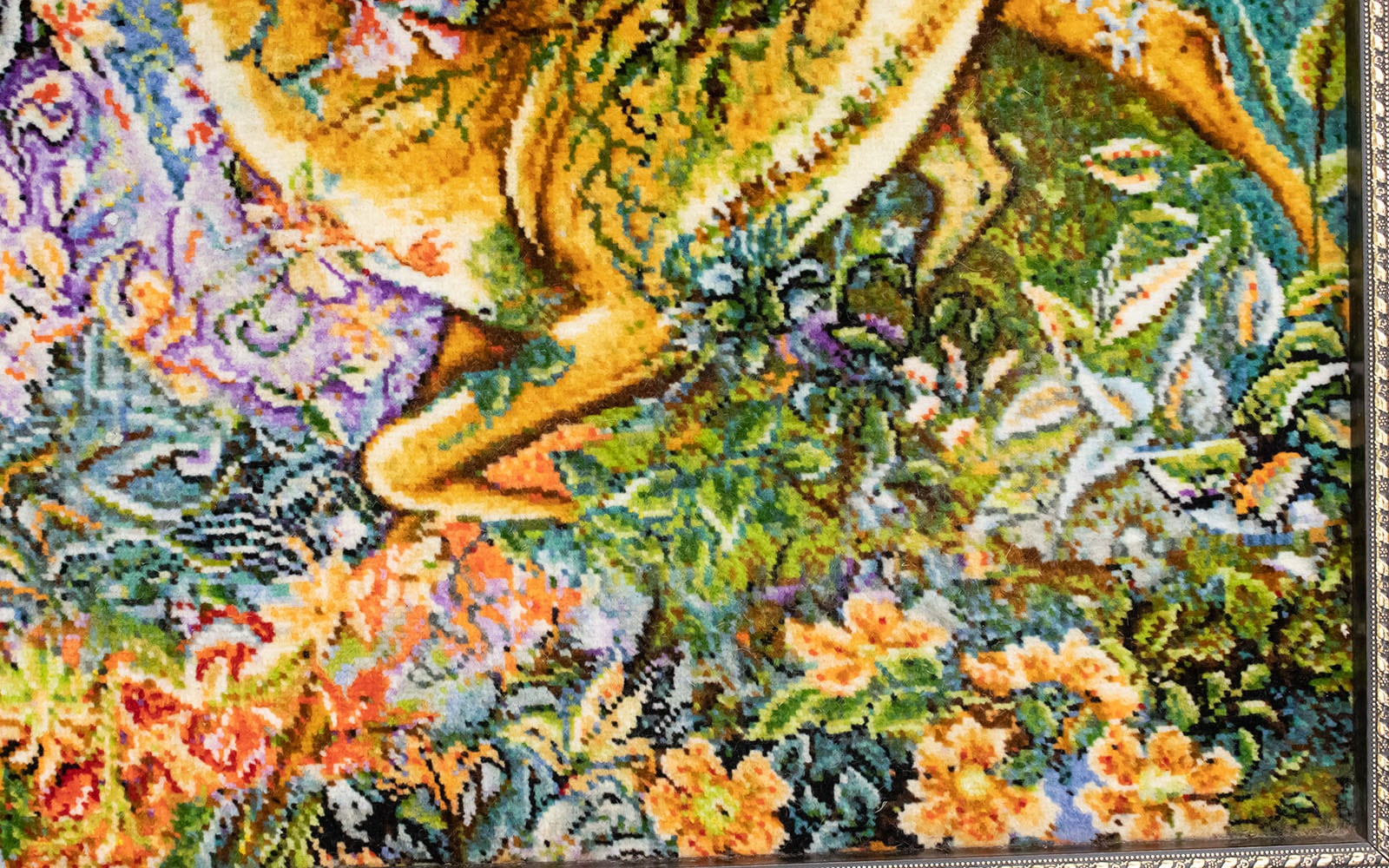 morgenland Wandteppich »Bild-Teppich Figurativ 95 x 90 cm«, rechteckig, Unikat mit Zertifikat
