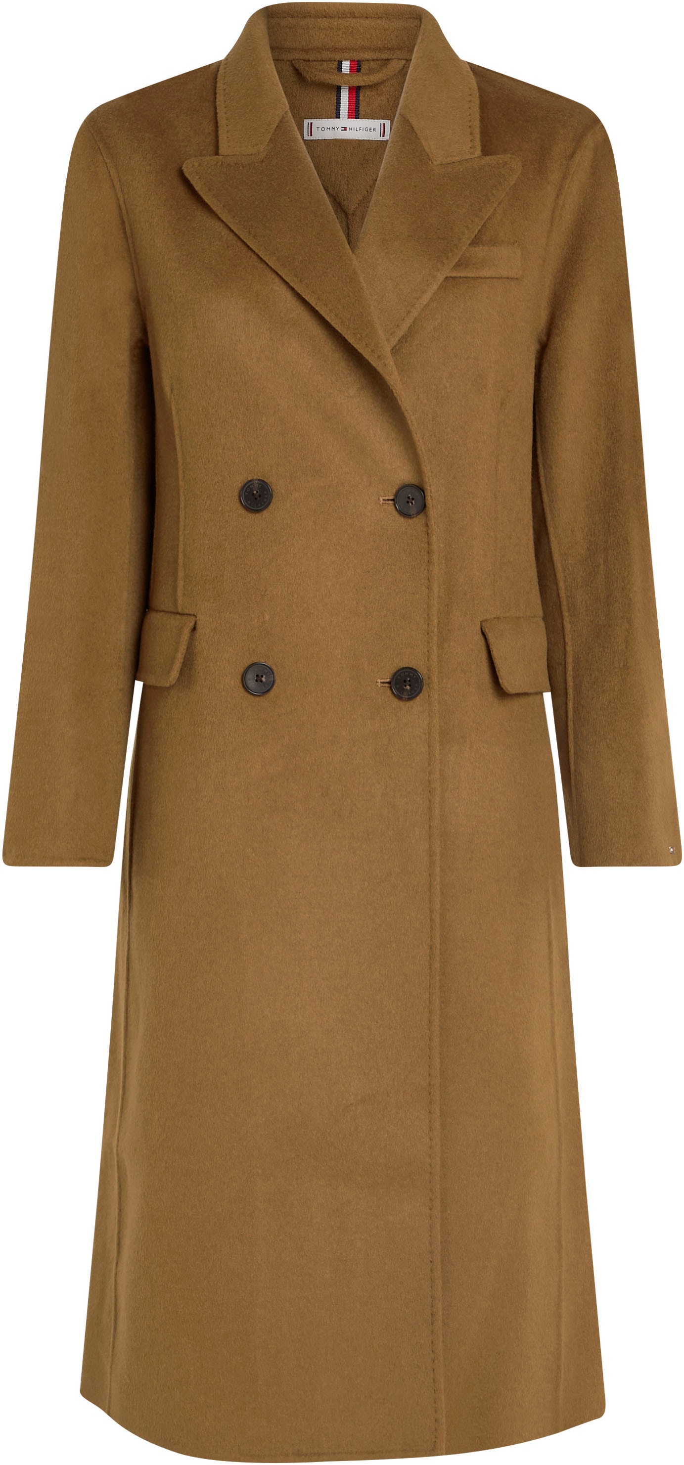 Tommy Hilfiger Wintermantel »MD DF WOOL BLEND DB COAT«, mit Tommy Hilfiger Logostickerei