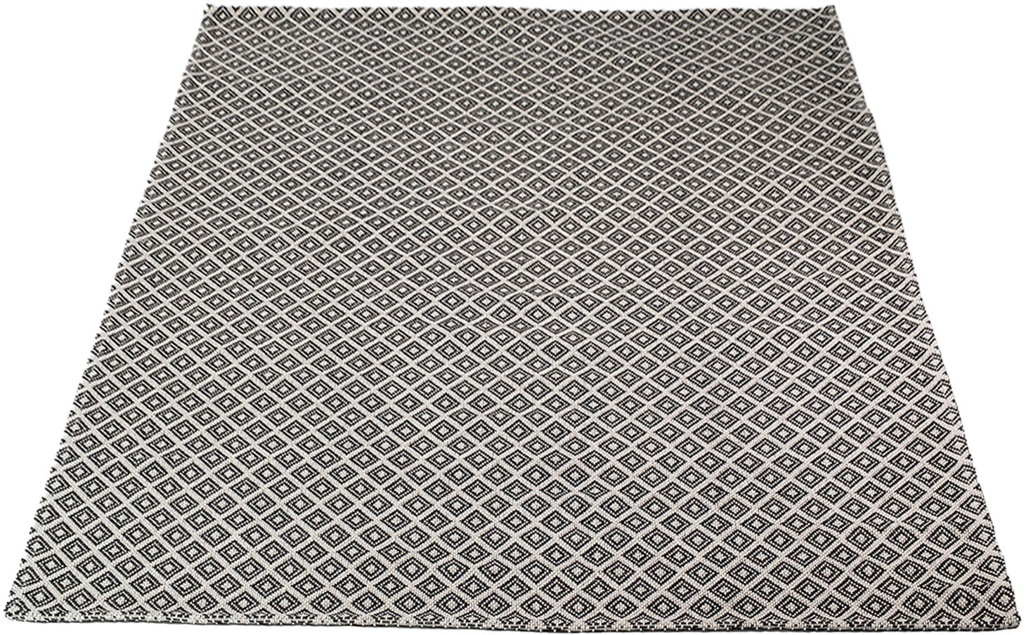 Carpet City Jelmoli-Versand 100% | Pflegeleicht »Cotton«, online Rauten-Optik, Flachgewebe, Baumwolle, rechteckig, Teppich kaufen