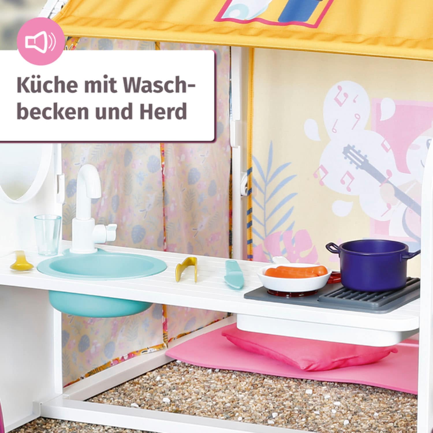Baby Born Puppenhaus »Weekend Haus«, mit Licht- und Soundeffekten