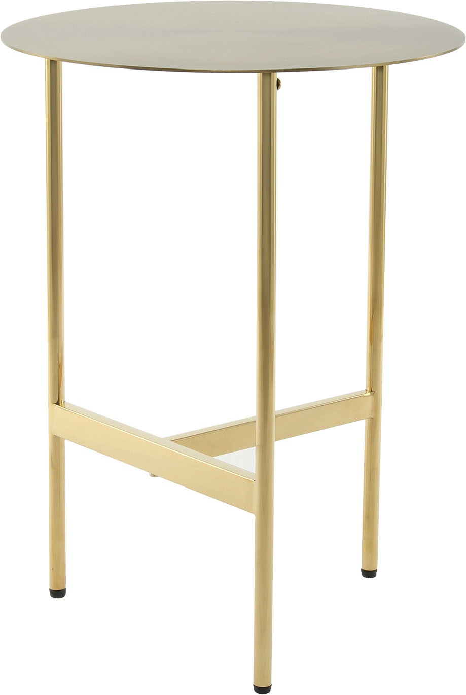 Kayoom Beistelltisch »Pero 125, Minimalistisches Design, Passt zu jedem Einrichtungsstil«, (1 St.), Gestelldesign aus Edelstahl, runde Ablagefläche, minimalistisch