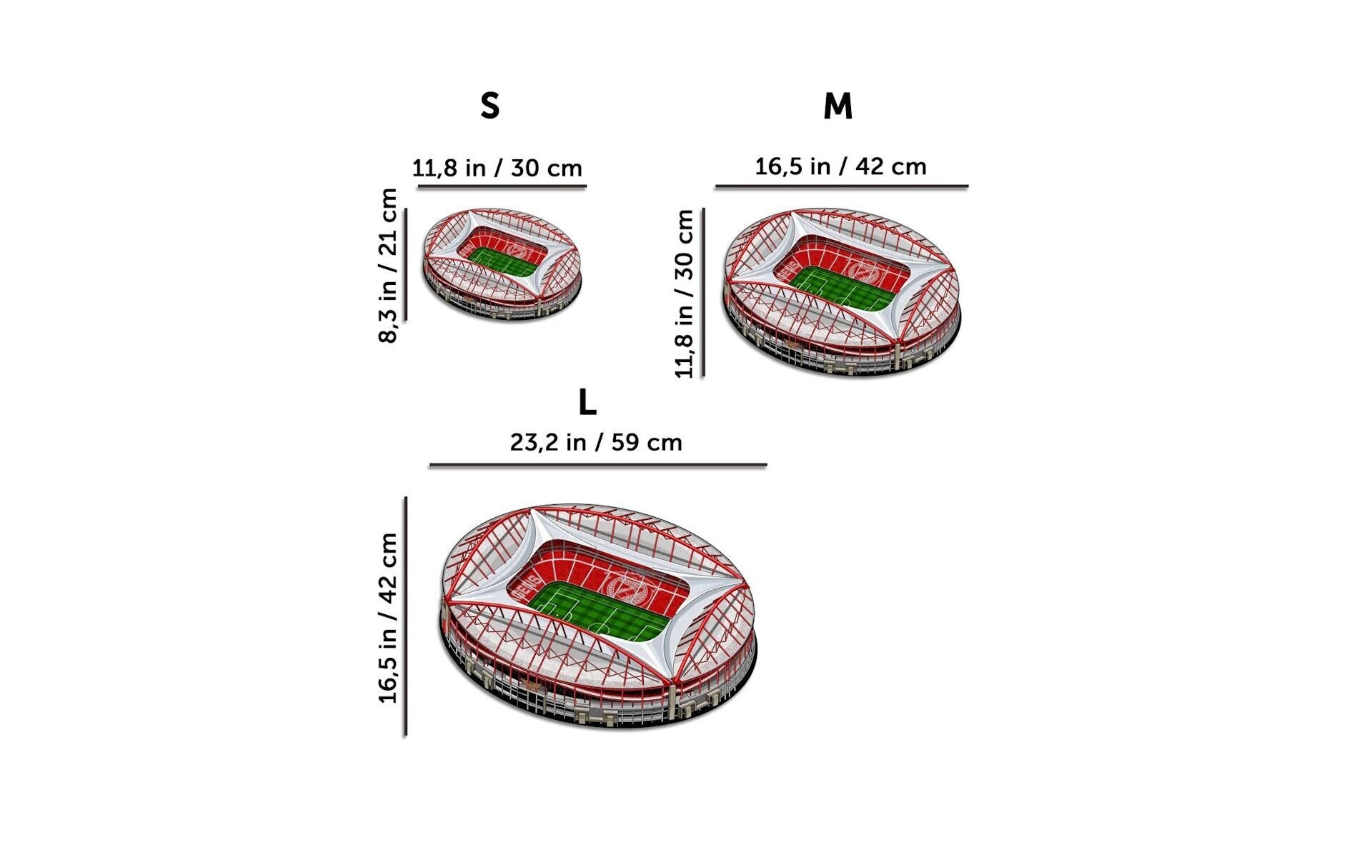 Puzzle »Iconic SL Benfica Stadium«, Holzart: Birke (Herkunftsland: China)