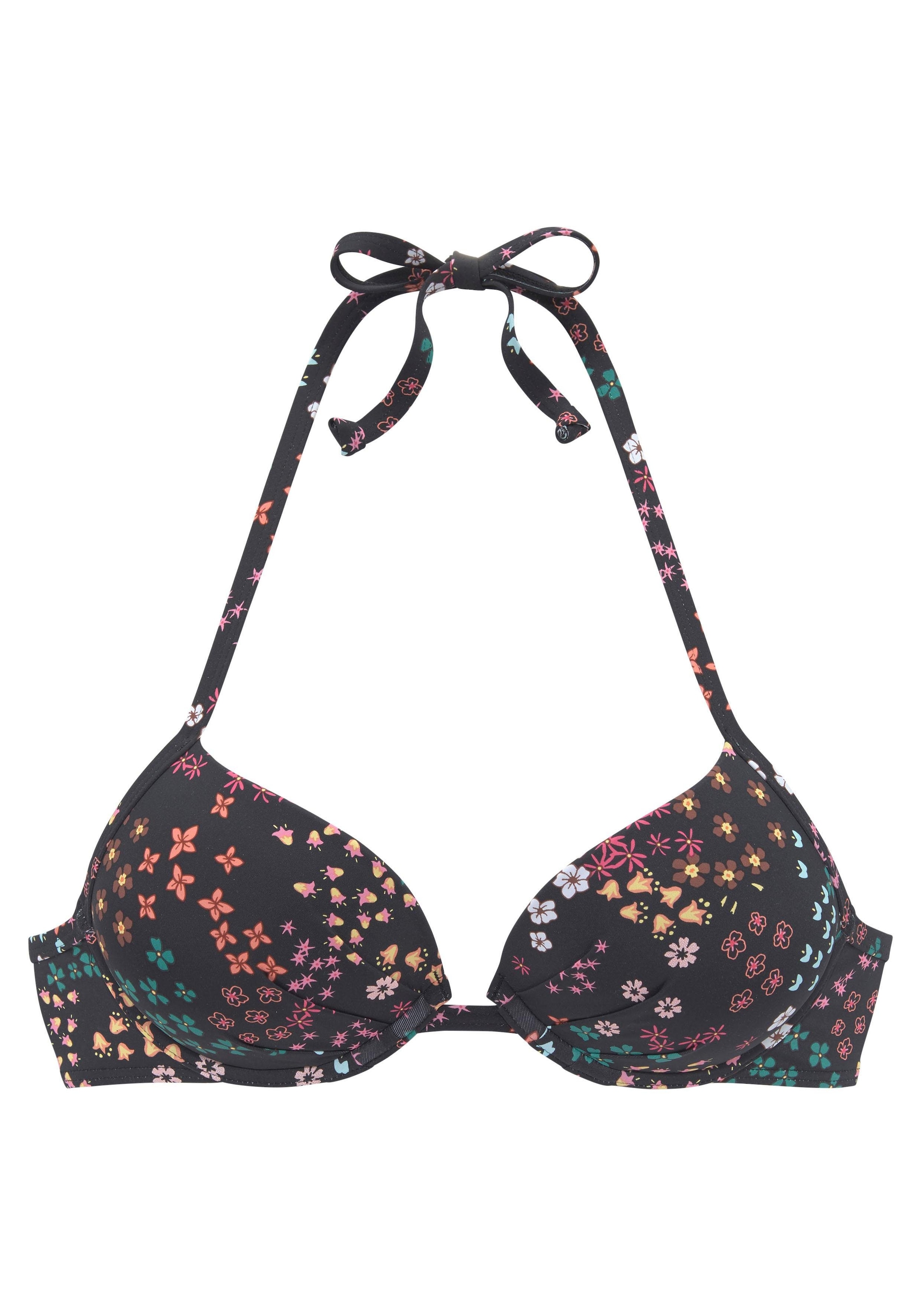 s.Oliver Push-Up-Bikini-Top »Milly«, im online Blumendesign bei bestellen Jelmoli-Versand Schweiz