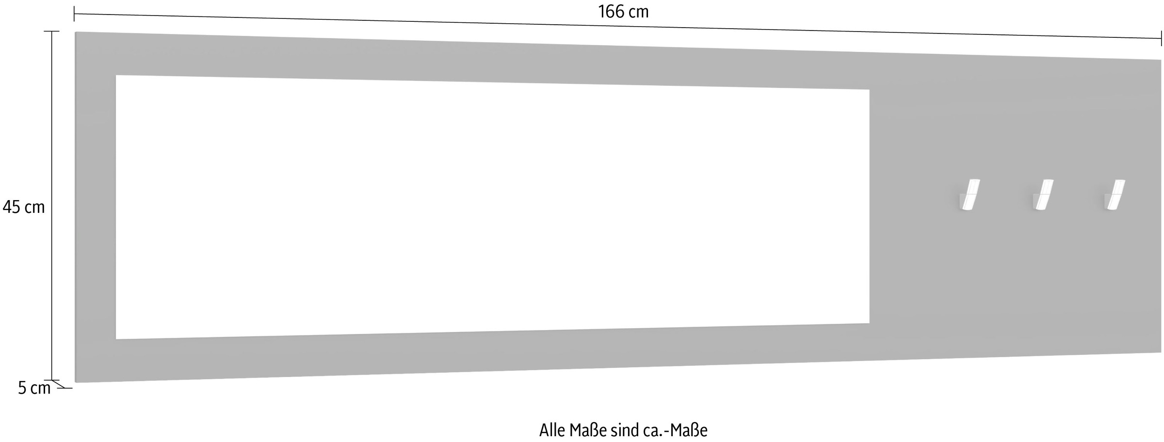 borchardt Möbel Garderobenpaneel »Vaasa«, Breite 166 cm
