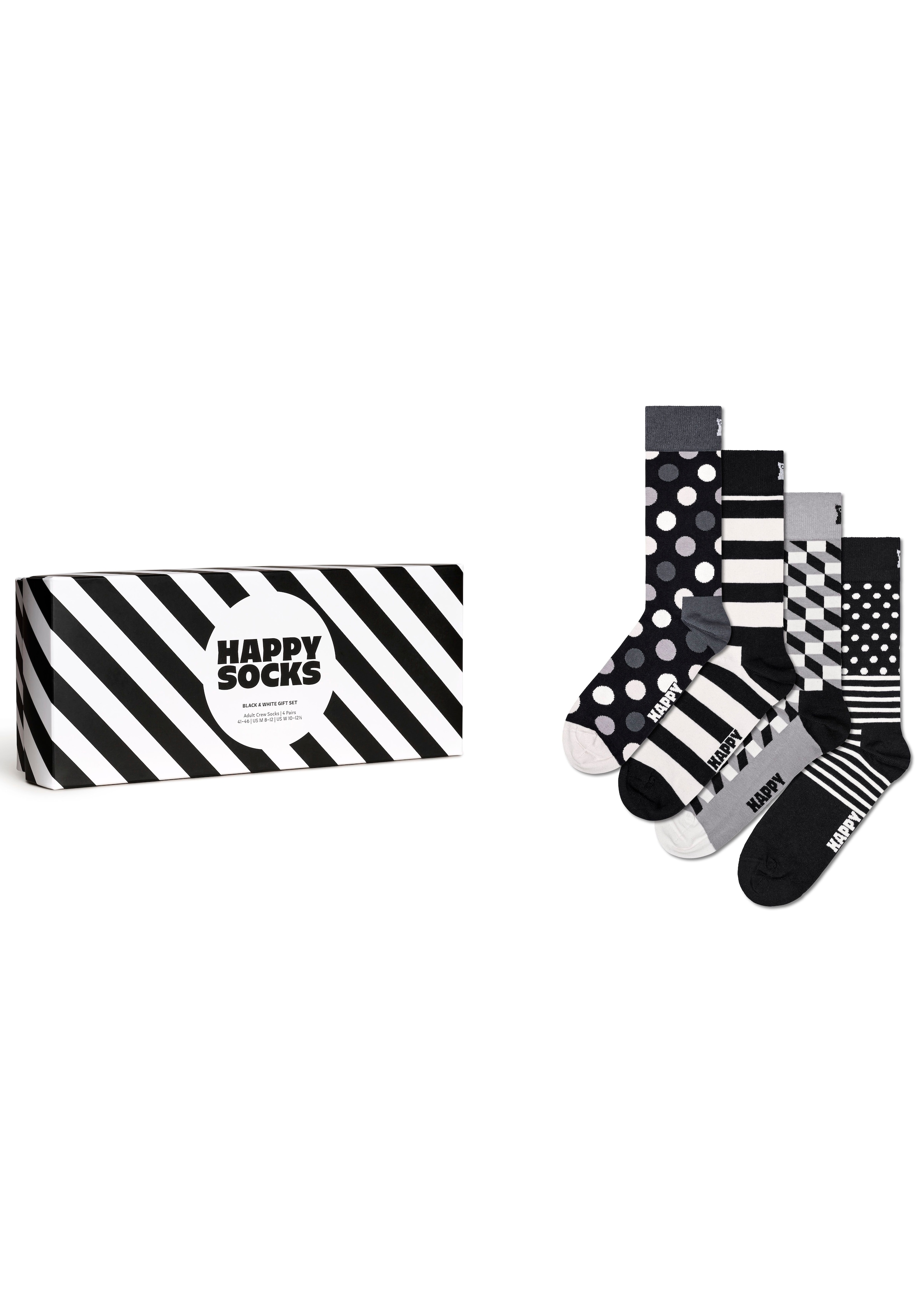 Happy Socks Socken, (Packung, 4 Paar), Classic Black & White Socks Gift Set  online kaufen bei Jelmoli-Versand Schweiz