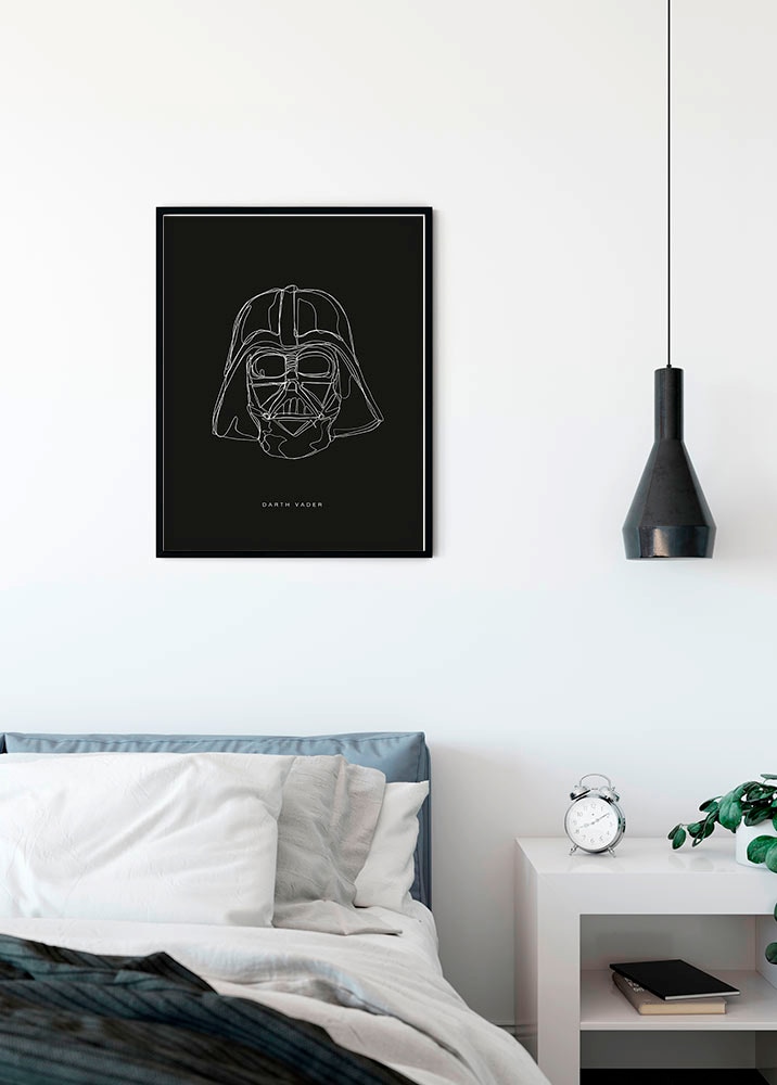 Komar Poster »Star Wars Lines Dark Side Vader«, Star Wars, (1 St.), Kinderzimmer, Schlafzimmer, Wohnzimmer