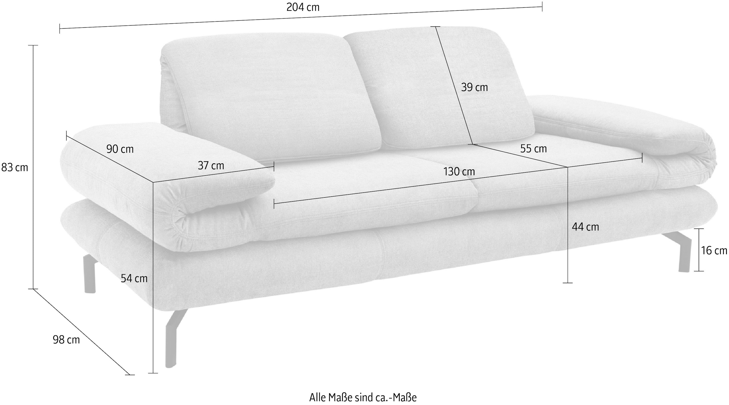 LOOKS by Wolfgang Joop 2-Sitzer »LOOKS by Wolfgang Joop 2-Sitzer-Sofa >>LOOKS XIII