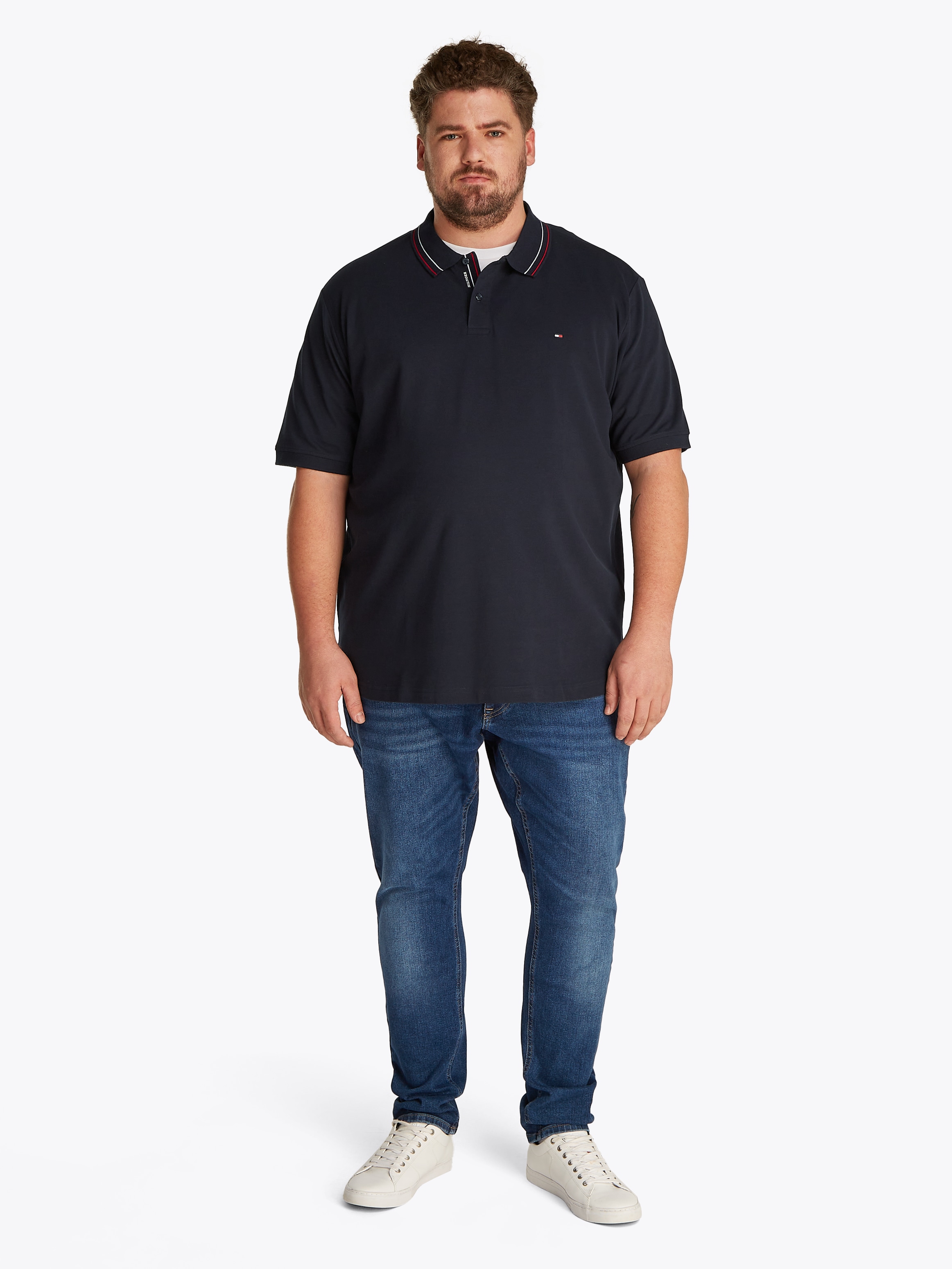 Tommy Hilfiger Big & Tall Poloshirt »BT-PLACKET INTEREST REG POLO-B«, Grosse Grössen