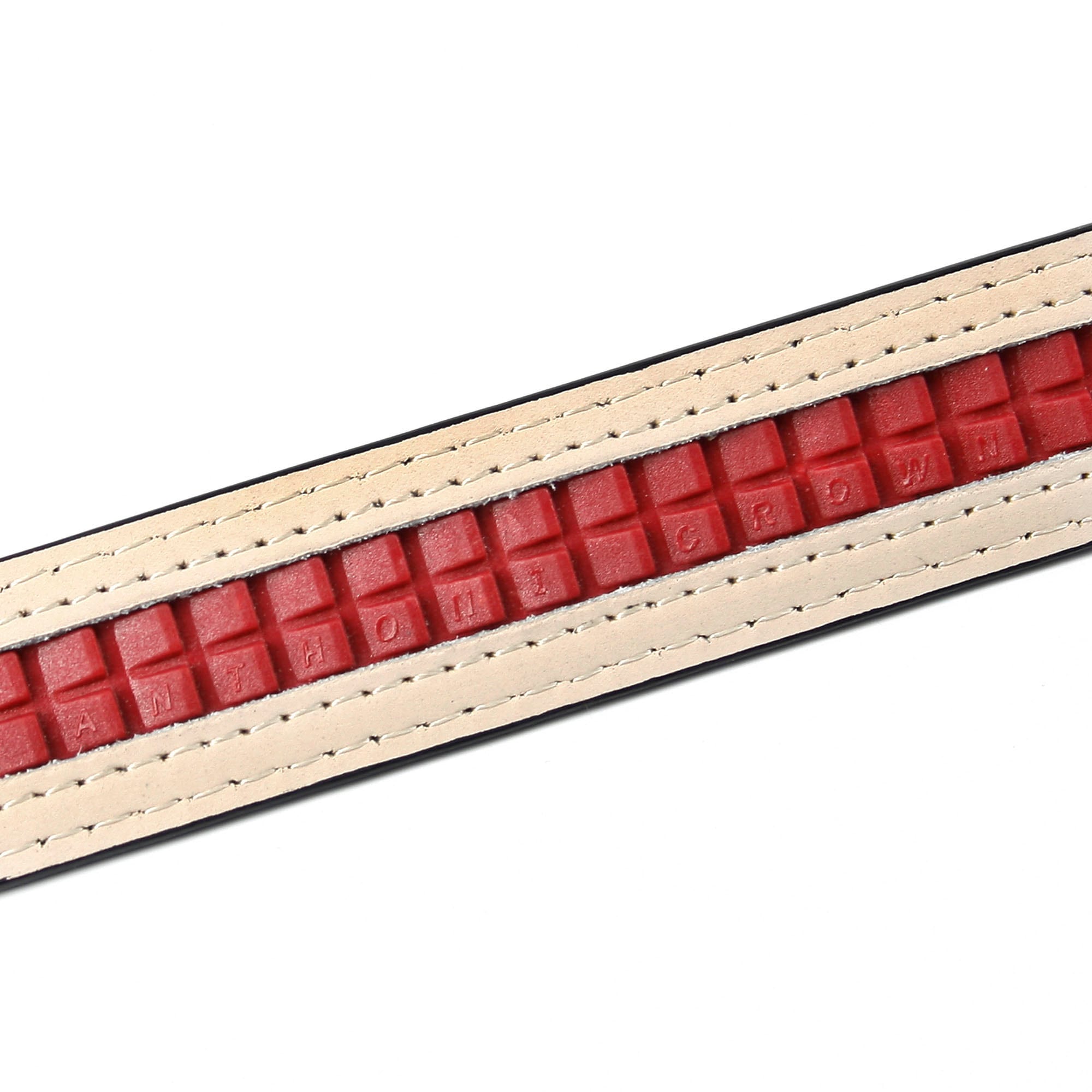 Anthoni Crown Ledergürtel, in schmaler Form mit Designer Schliesse