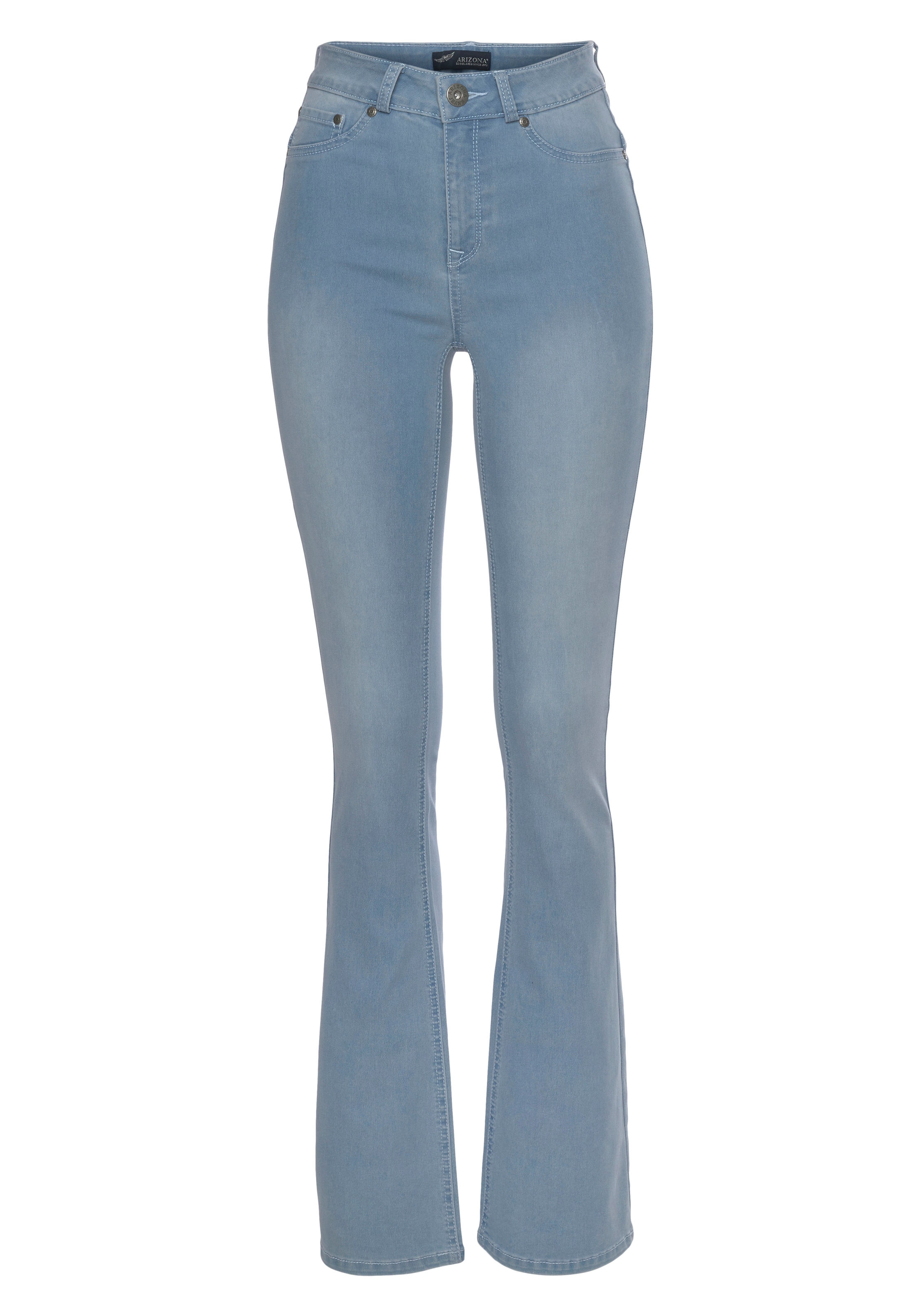 Arizona Bootcut-Jeans »Ultra Stretch«, High Waist mit Shapingnähten