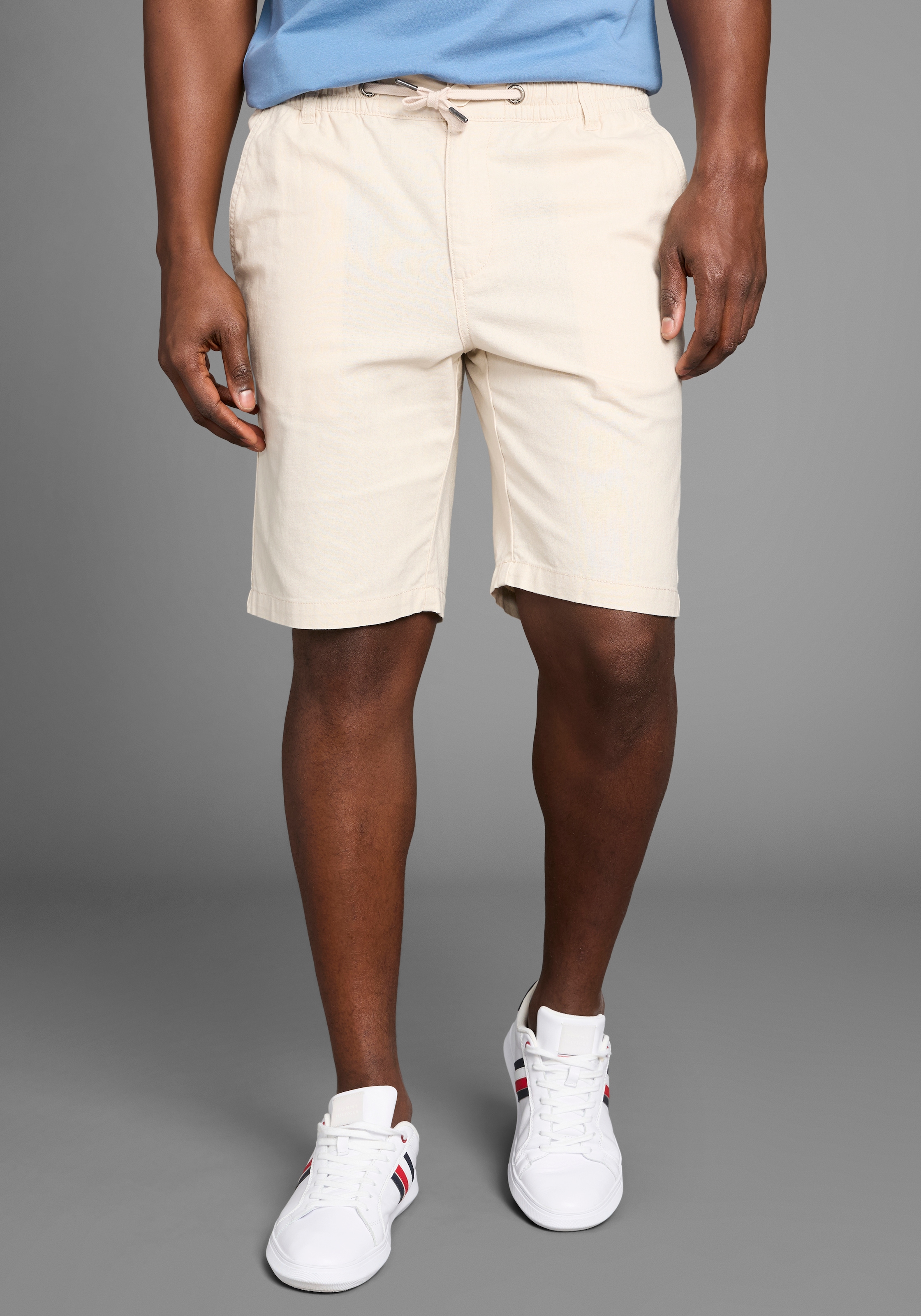 DELMAO Bermudas »aus Leinen« Lässige Bermudas