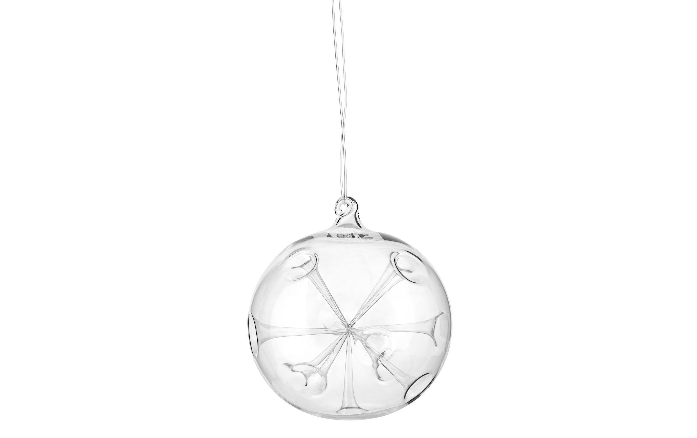 Glasi Hergiswil Weihnachtsbaumkugel »Einstich Ø 9 cm, aus Glas«, (1 St.)