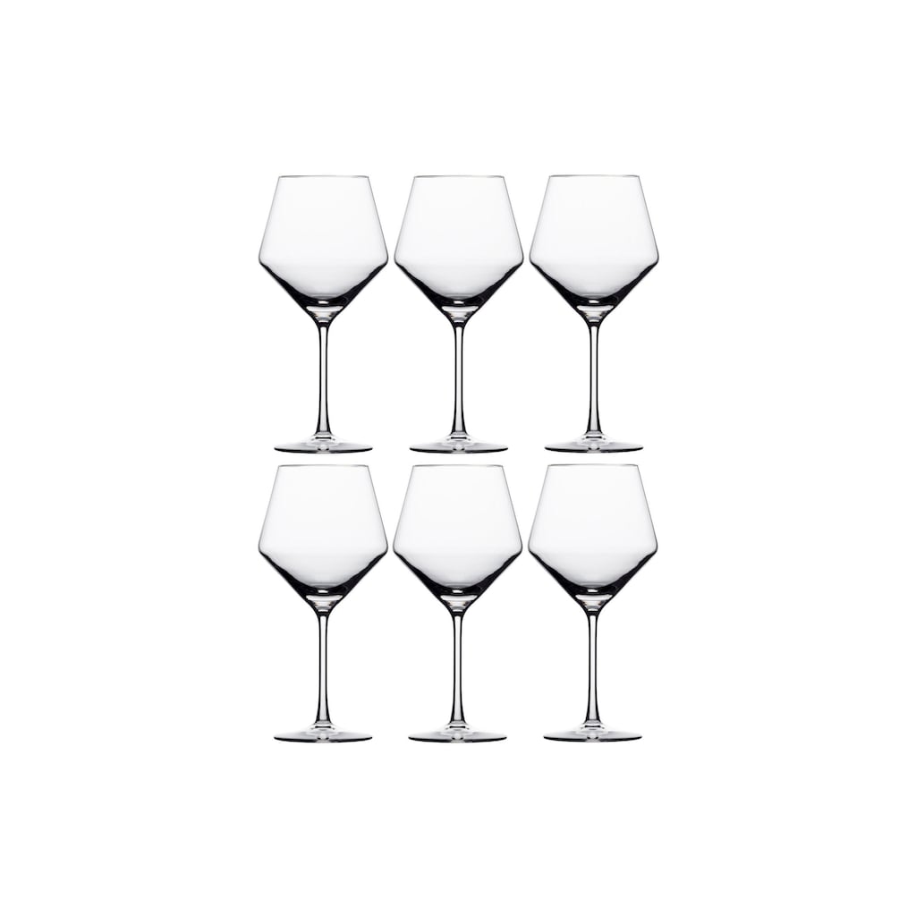 SCHOTT-ZWIESEL Rotweinglas »Pure, Burgunder 692, 6 Stück, Transparent«, (Set, 6 tlg.)