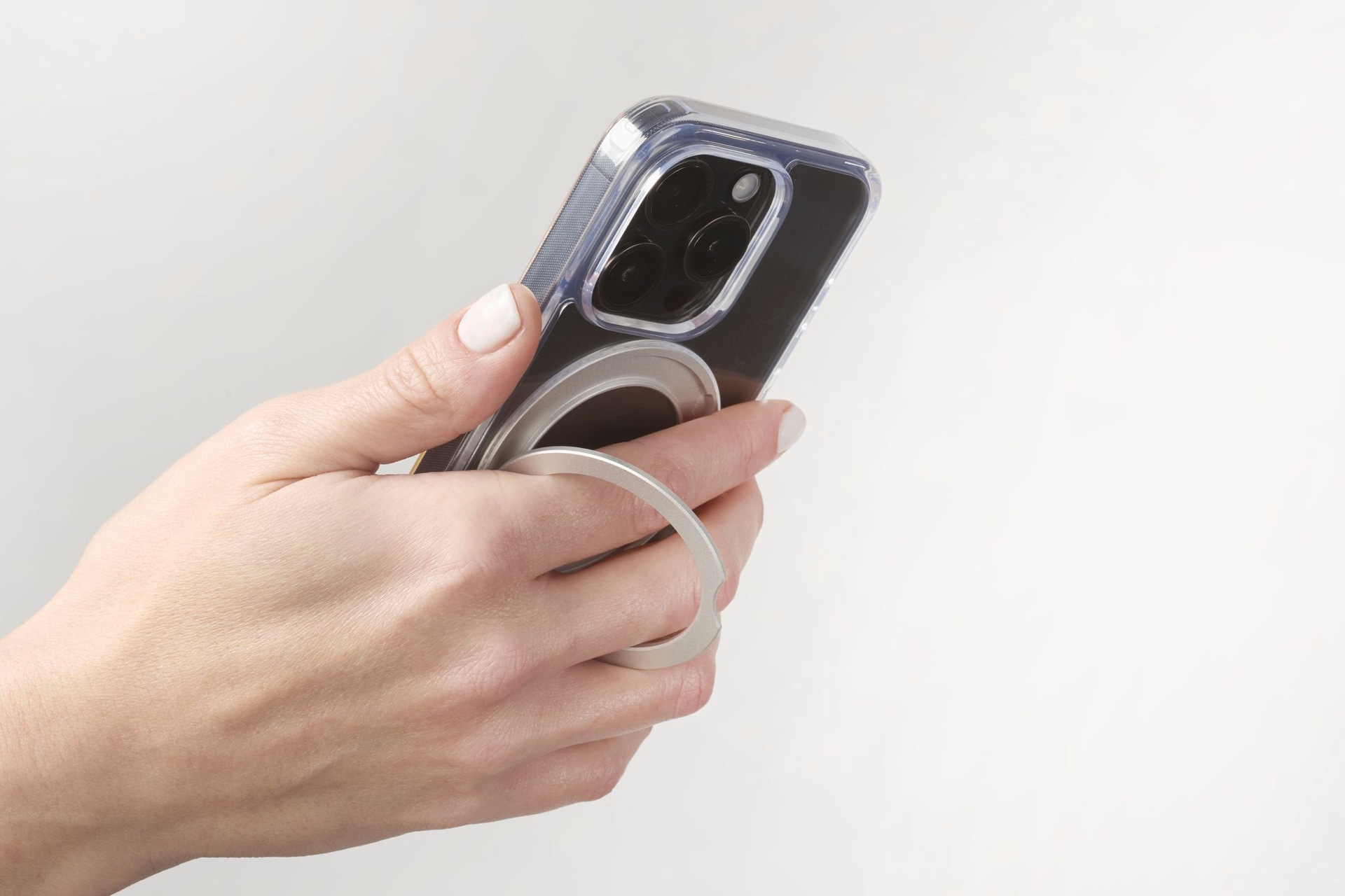 Cellularline Handyhülle »SPIN MAG MagSafe Case für Apple iPhone 16 Pro Max«, Backcover, Schutzhülle, Handyschutzhülle, Case, Schutzcase, stossfest