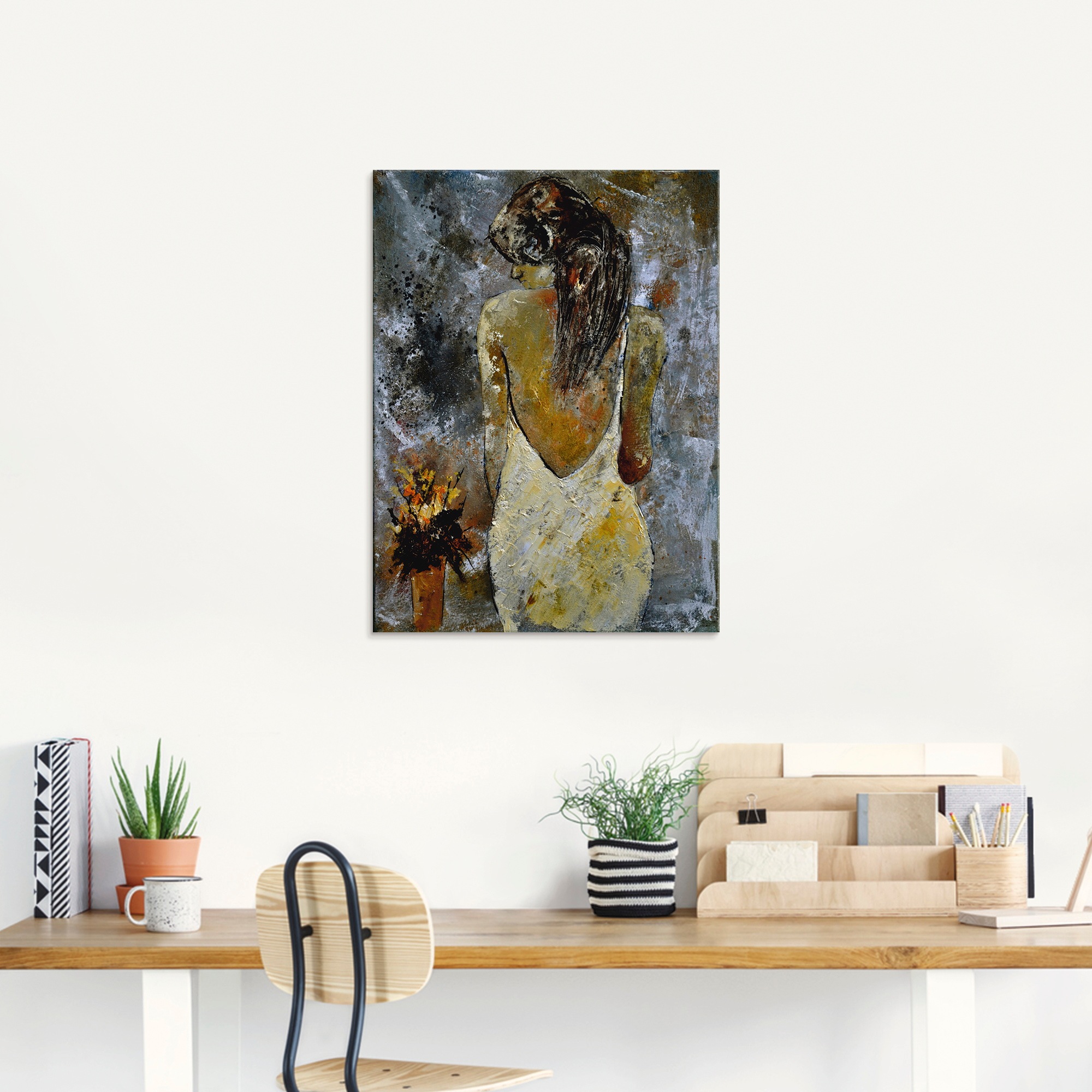 Artland Glasbild »Junge Frau«, Frau, (1 St.), in verschiedenen Grössen