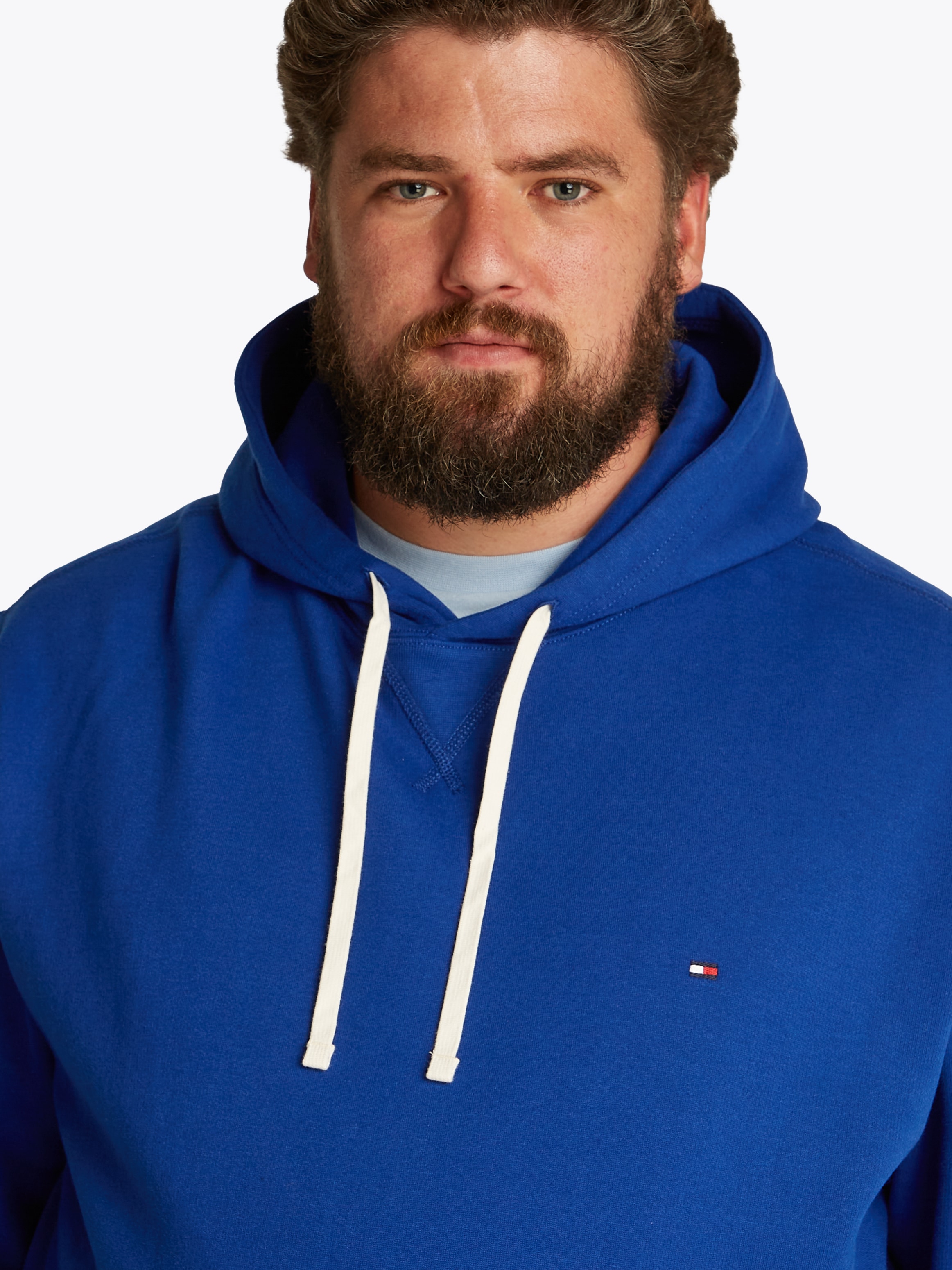 Tommy Hilfiger Big & Tall Sweatshirt »BT-ESSENTIAL FLEECE HOODY-B«, in Grossen Grössen, Logostickerei
