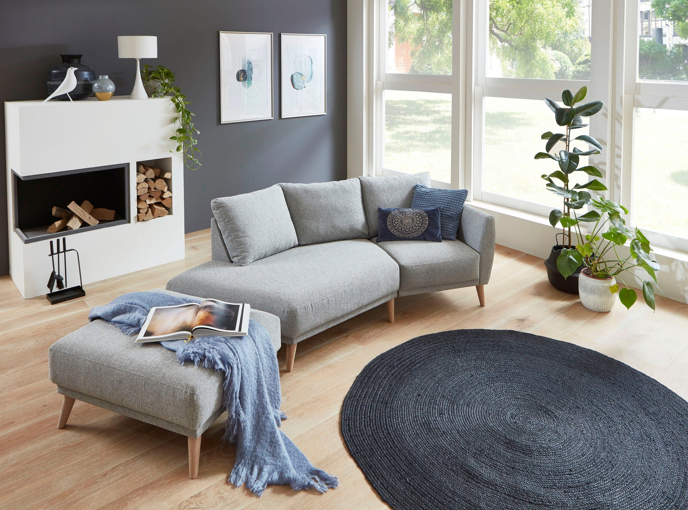 Image of Ackermann - ATLANTIC home collection 2,5-Sitzer »Elvis«, Polsterecke mit offenem Ende im skandinavischen Stil einkaufen bei Ackermann Versand Schweiz
