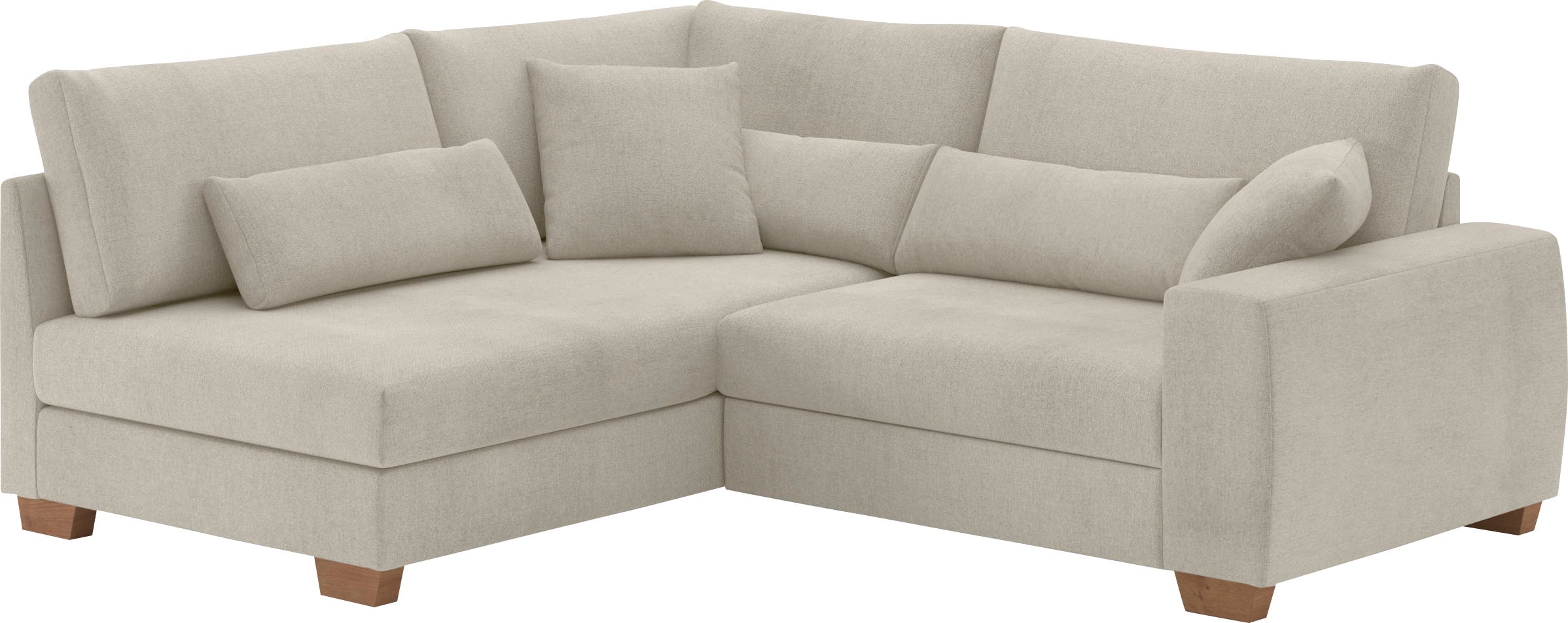 Mr. Couch Ecksofa »Hilla L-Form«, Mit Federkern, wahlweise mit Bettfunktion und Taschenfederkern