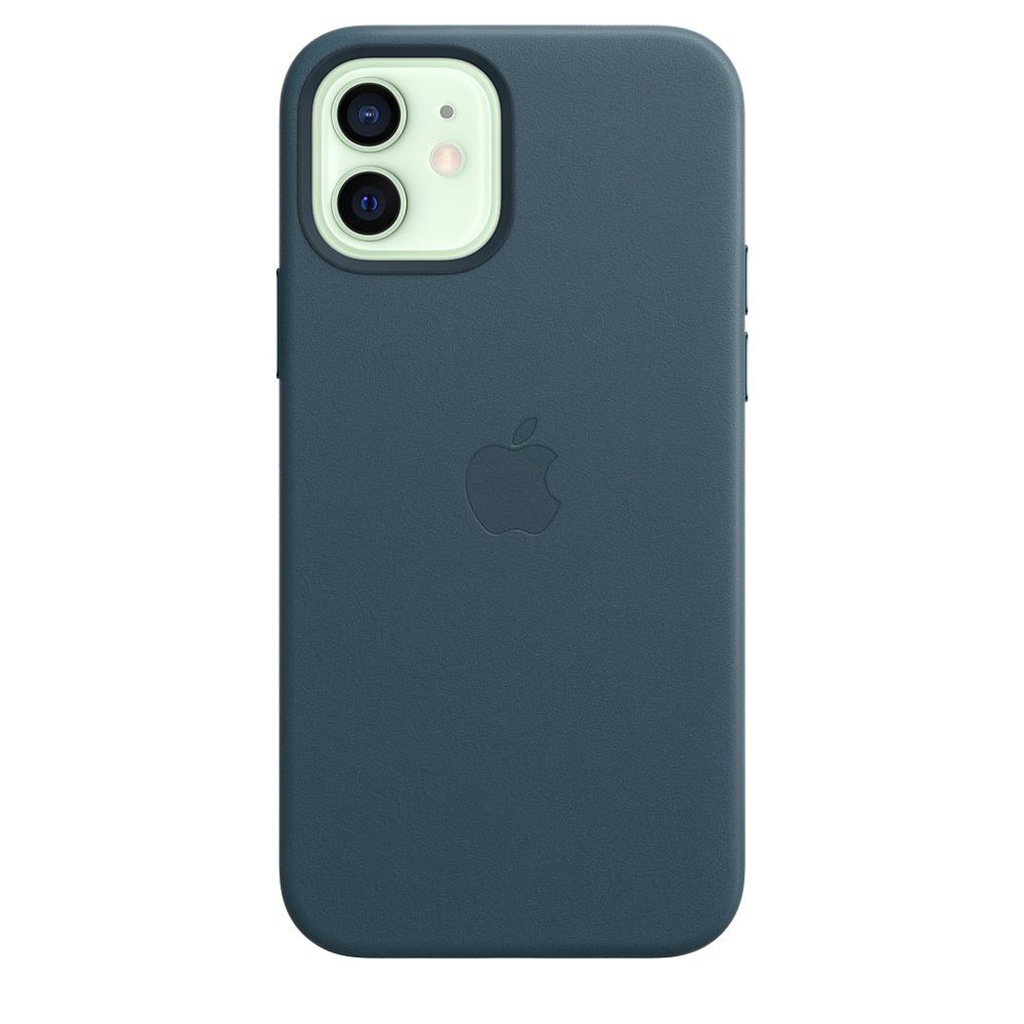 Apple Smartphone-Hülle »Apple iPhone 12/12 Pro Leder Case Mag Blue«, iPhone 12-iPhone 12 Pro, 15,5 cm (6,1 Zoll), MHKE3ZM/A