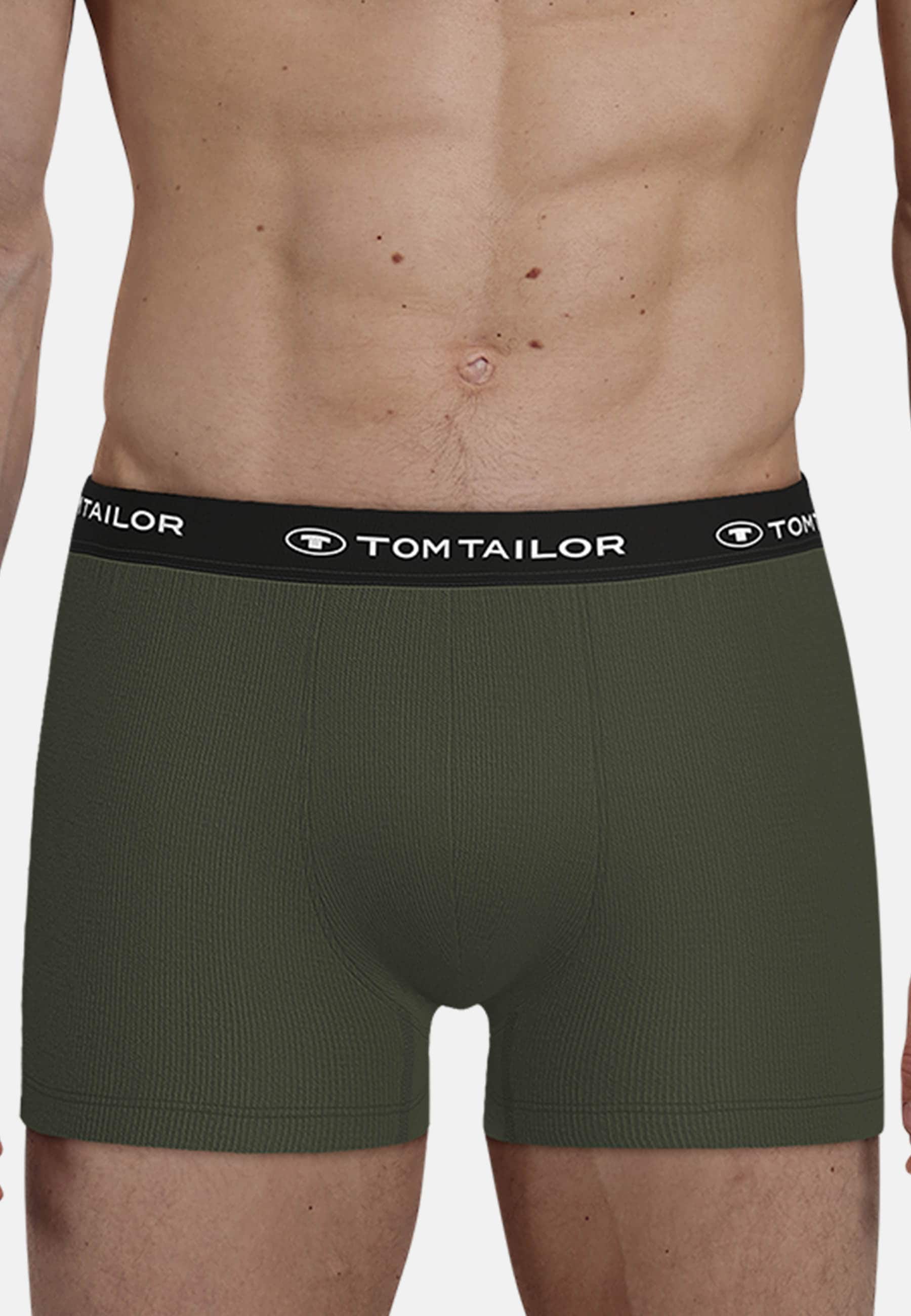 TOM TAILOR Boxershorts »Buffer«, (3er Pack), mit angenehmen Logobund