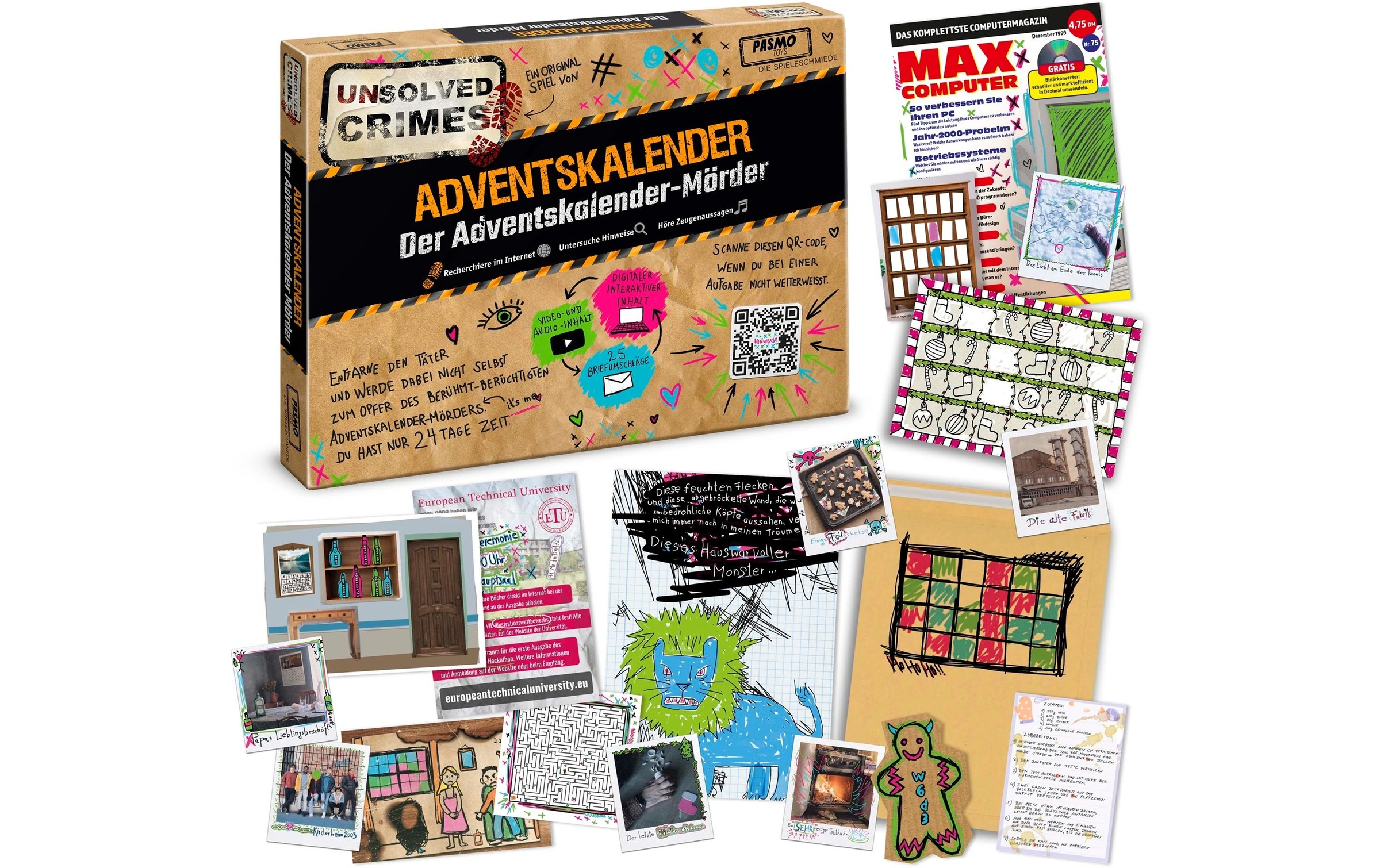 CRAZE Adventskalender »Unsolved Crimes 2024«, ab 3 Jahren