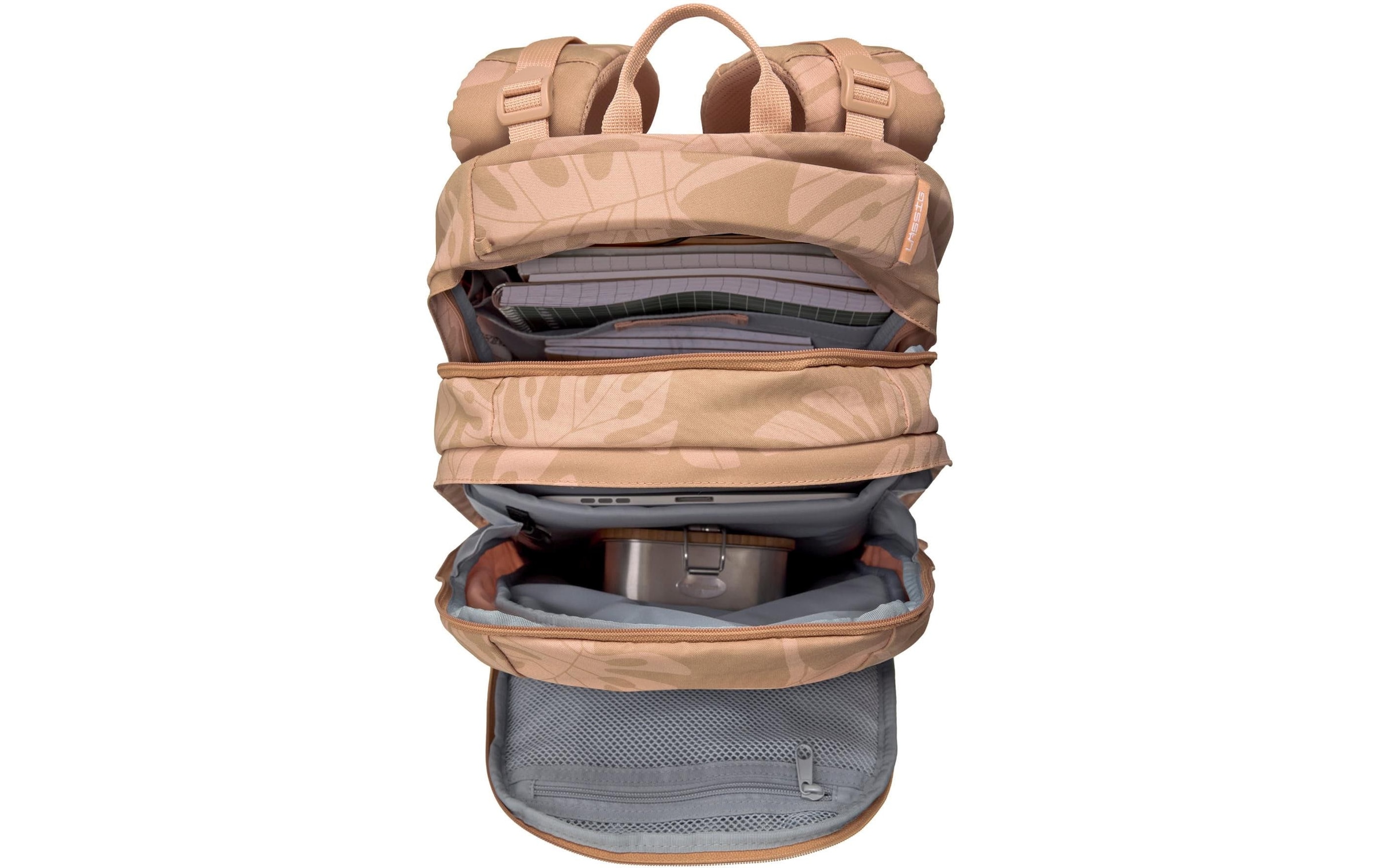 LÄSSIG Rucksack »Bold Leaves Caramel«
