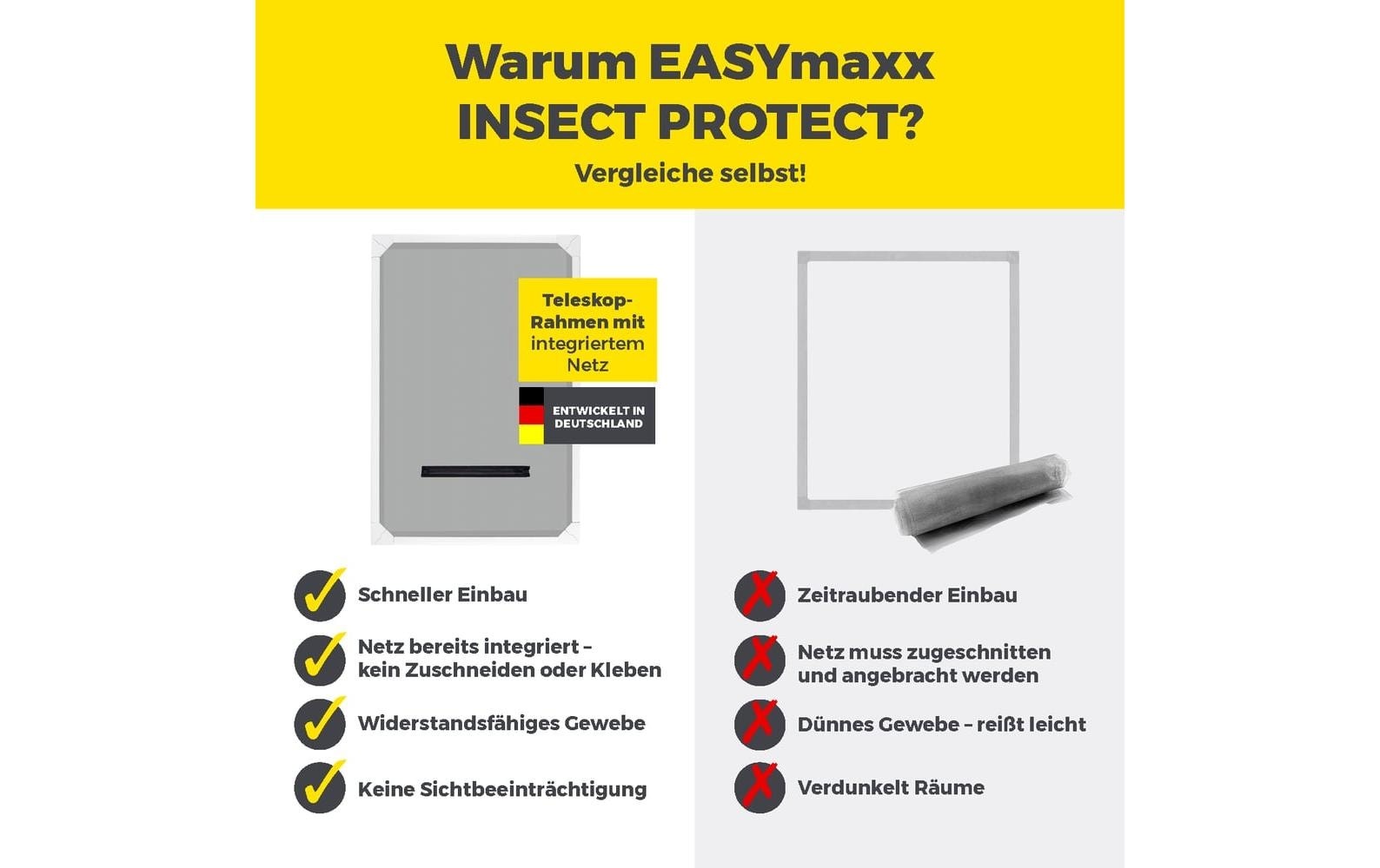 EASYmaxx Insektenschutz-Vorhang »Dachfenster Magic Fit 160 x 100 cm«