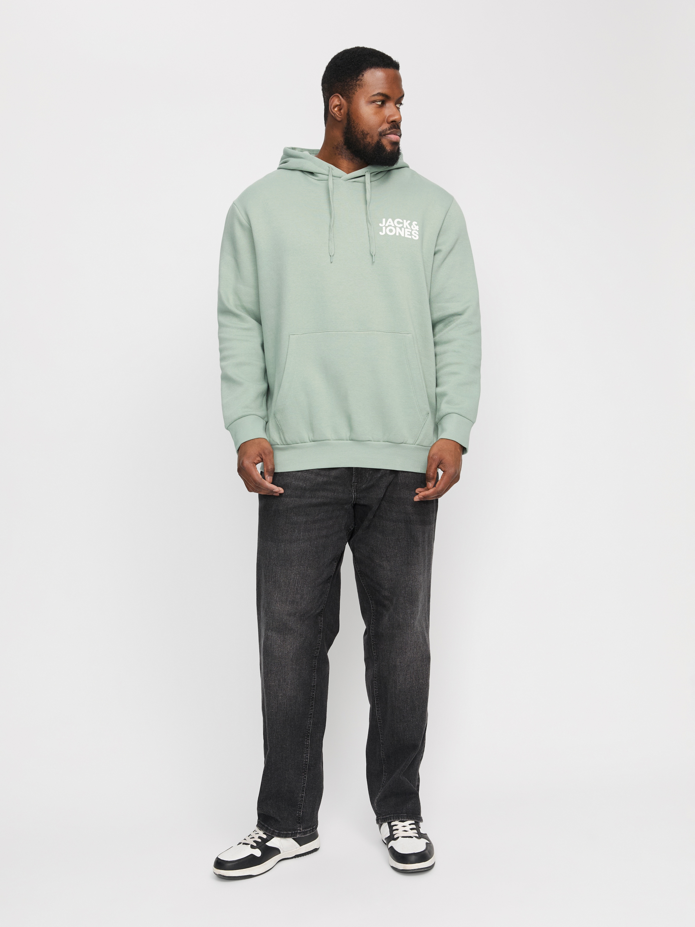 Jack & Jones PlusSize Kapuzensweatshirt »JJECORP LOGO SWEAT HOOD NOOS PLS«, mit Logo Print