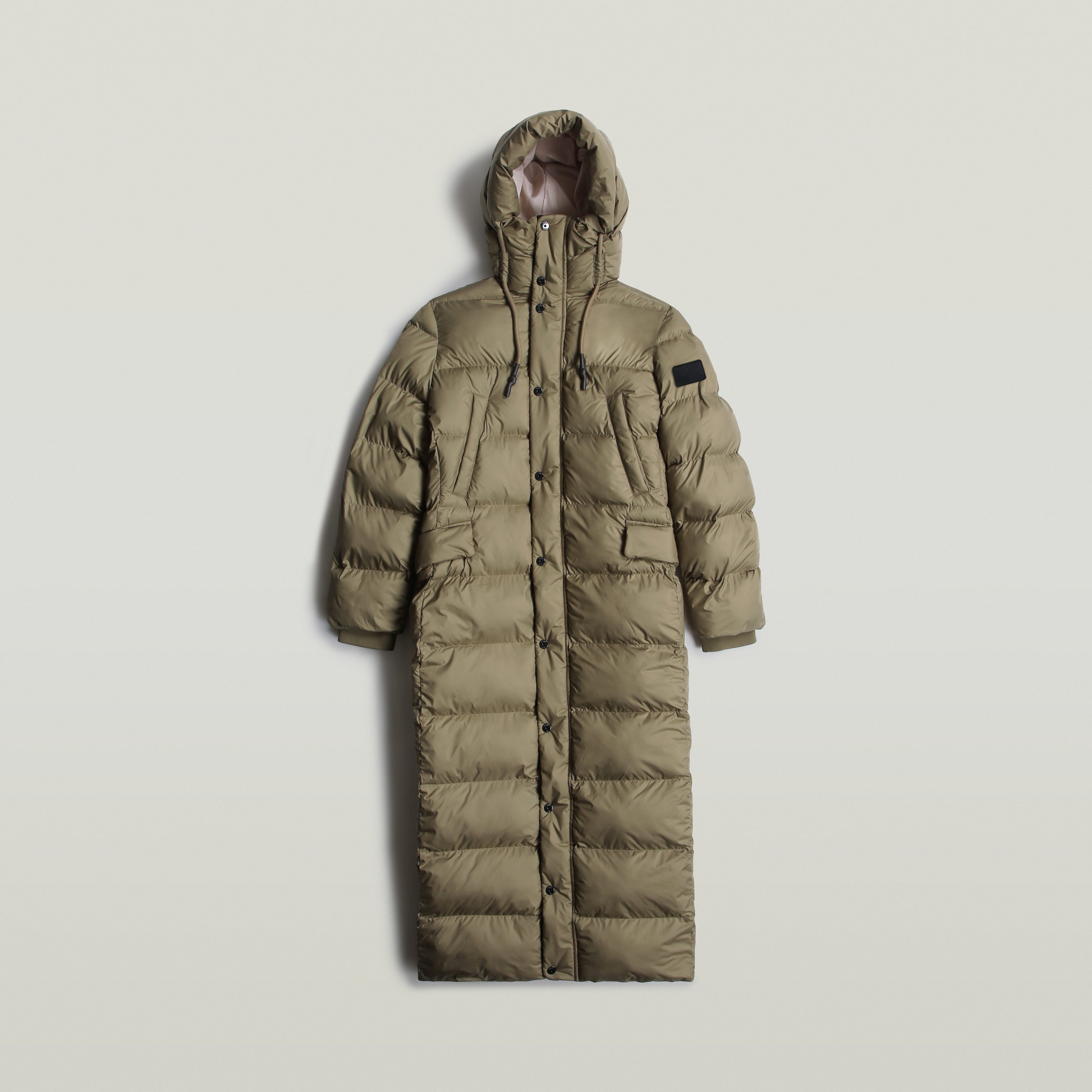 G-STAR Steppjacke »Whistler Long Puffer«, mit Kapuze, mit zusätzlichem Kordelzug innen