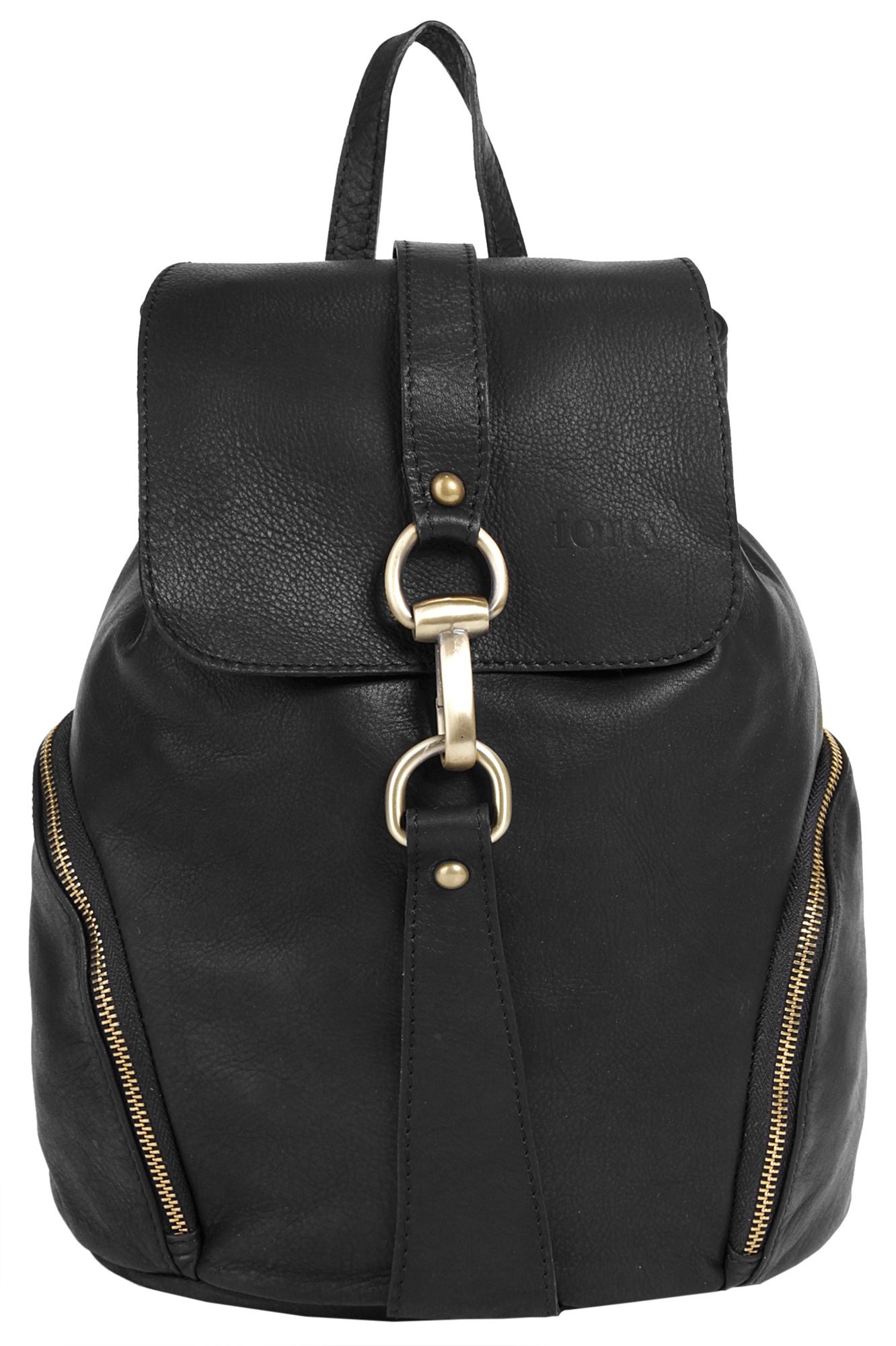 forty Cityrucksack "FORTY Damen Rucksack echt Leder, Made in Italy" echt Leder, Made in Italy