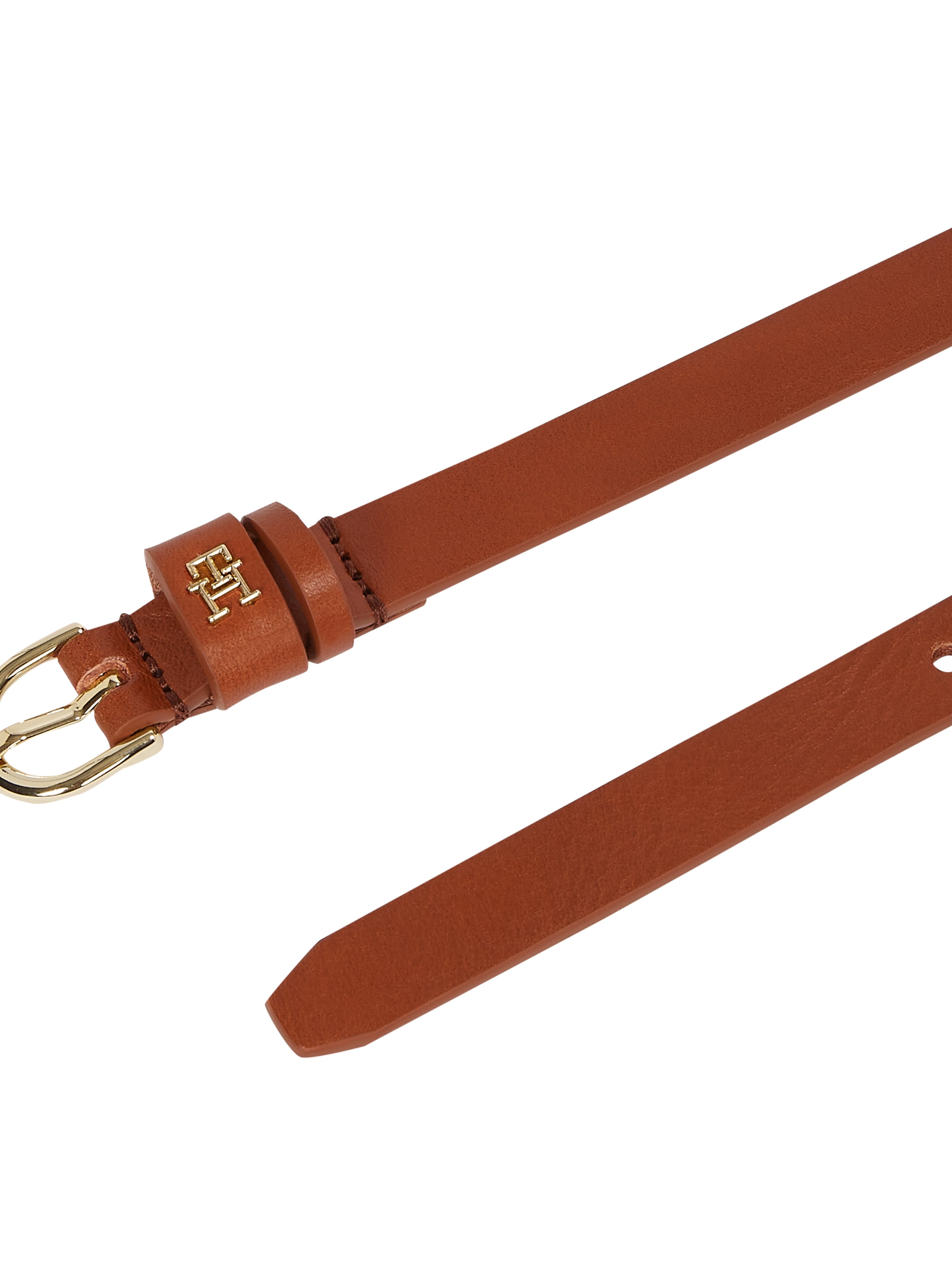 Tommy Hilfiger Ledergürtel »ESSENTIAL EFFORTLESS 1.5«, Ovale Einfachdornschliesse, Logoemblem