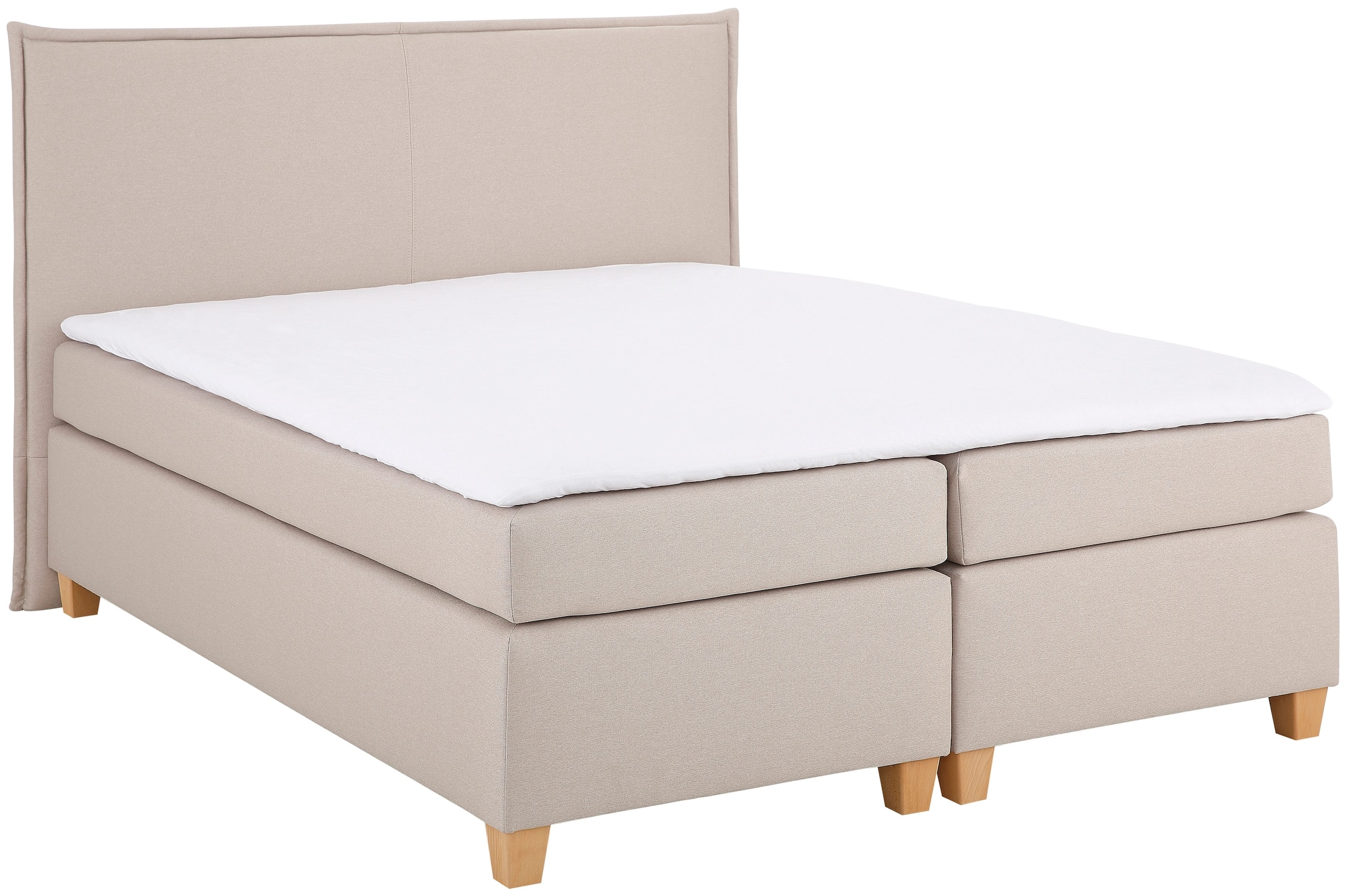 Home affaire Boxspringbett "Houssay" inkl. Topper, 5 Breiten, 2 Härtegraden auch in Überlänge 220 cm