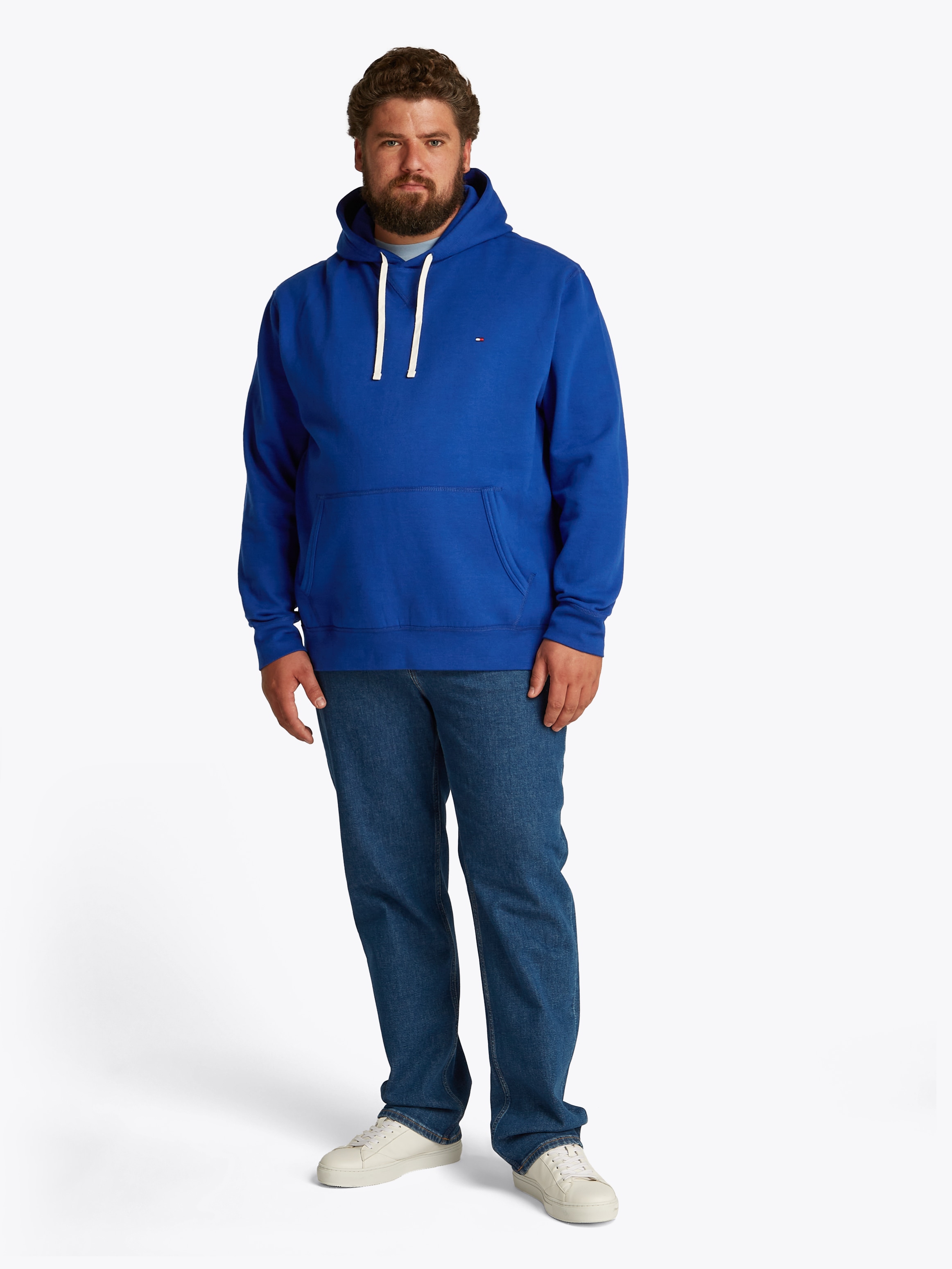 Tommy Hilfiger Big & Tall Sweatshirt »BT-ESSENTIAL FLEECE HOODY-B«, in Grossen Grössen, Logostickerei
