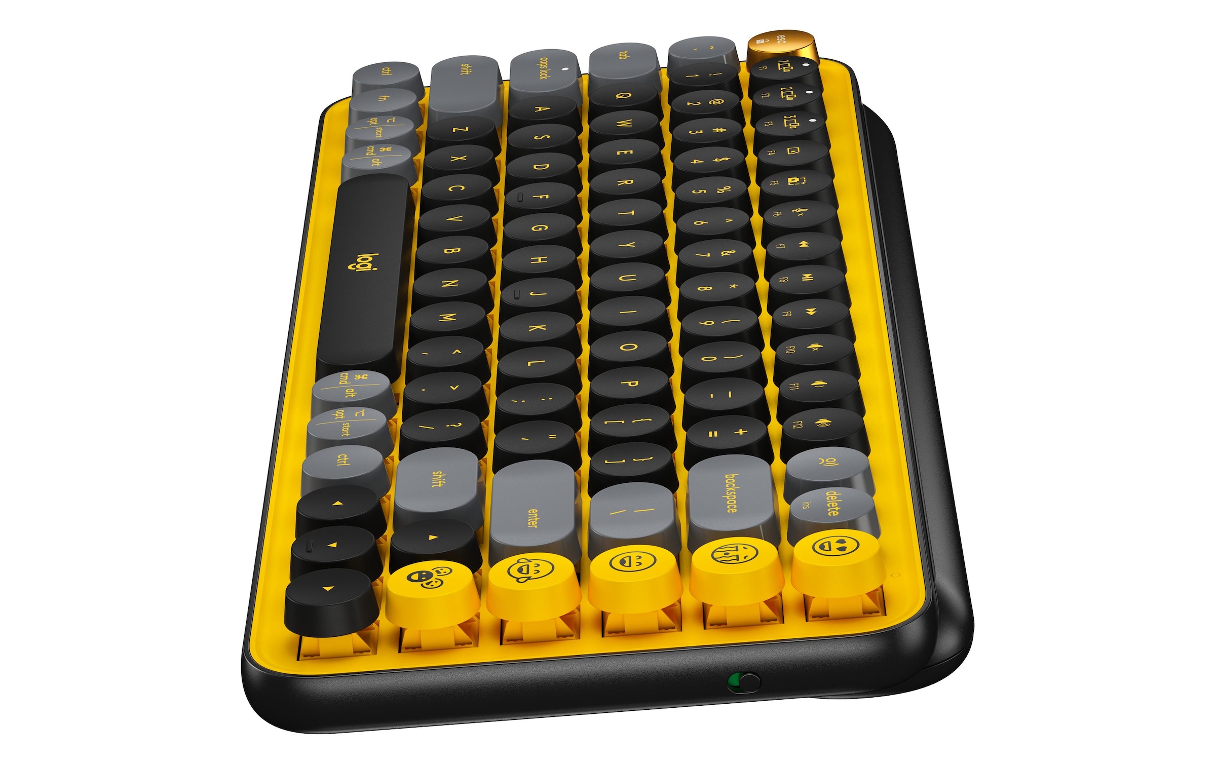 Logitech Wireless-Tastatur »POP Keys Blast Yellow«