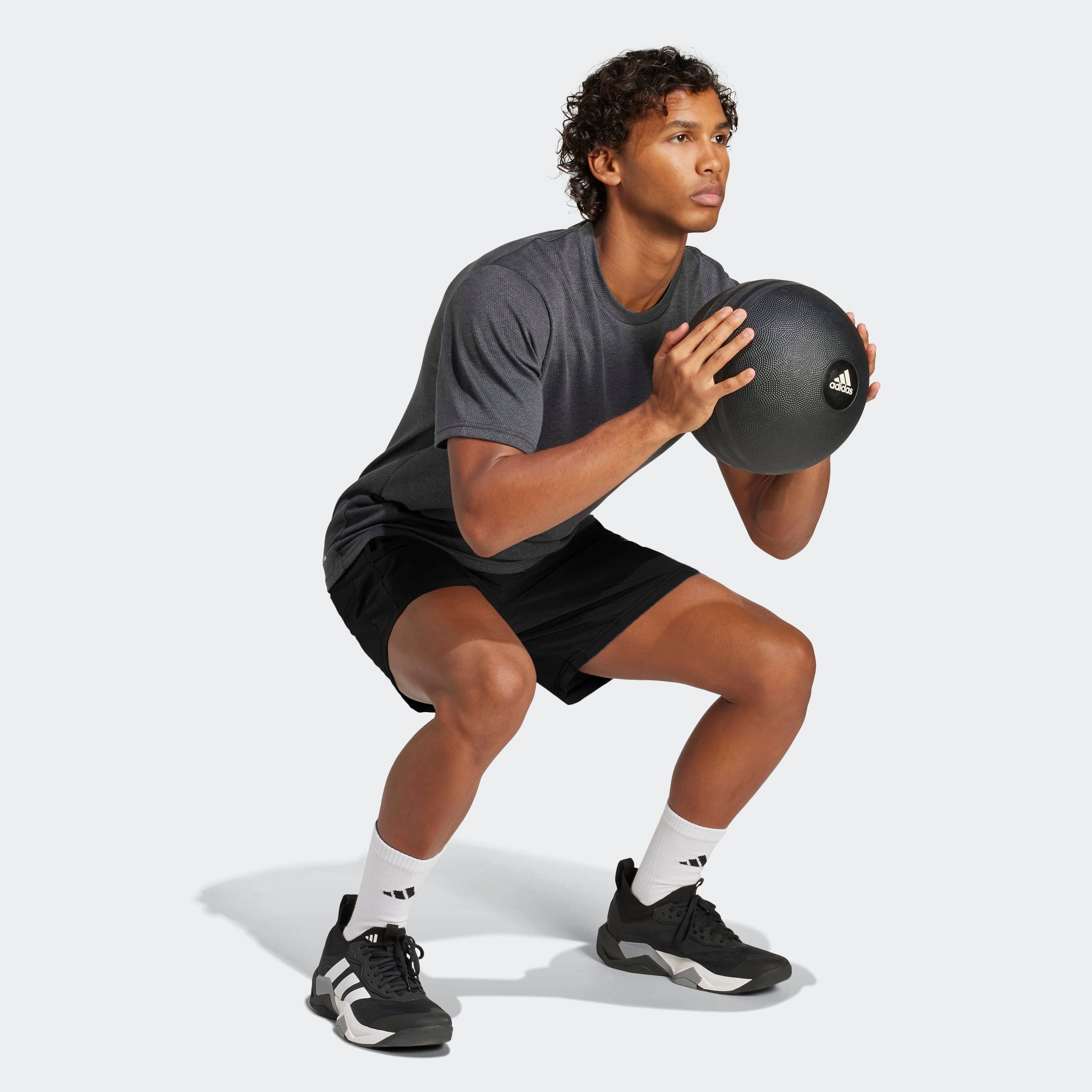 adidas Performance Shorts »TR-ES WV MEL S«, (1 tlg.), Trainingsshorts, meliert, leicht & atmungsaktiv