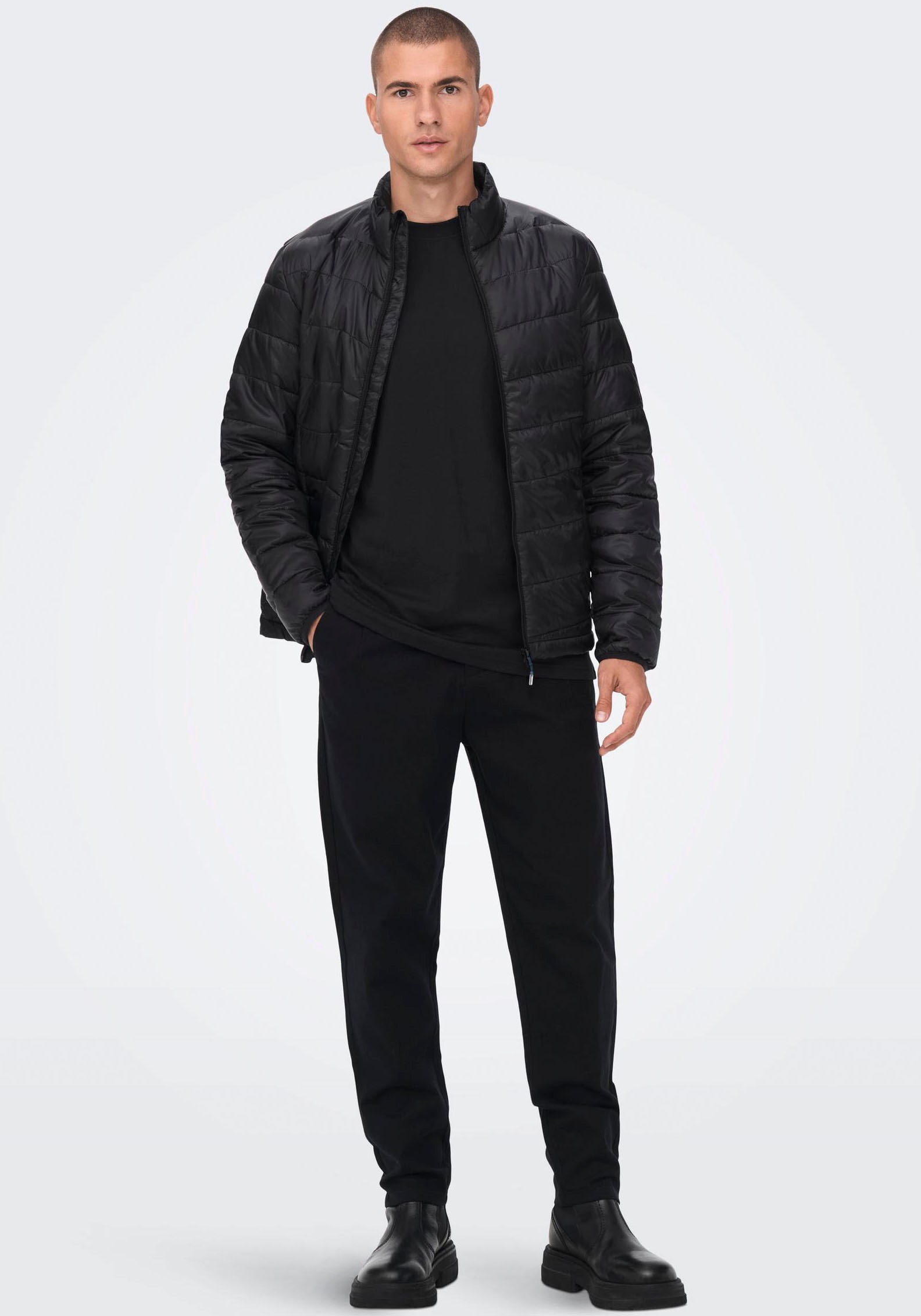 ONLY & SONS Steppjacke »ONSCARVEN QUILTED PUFFER OTW NOOS«