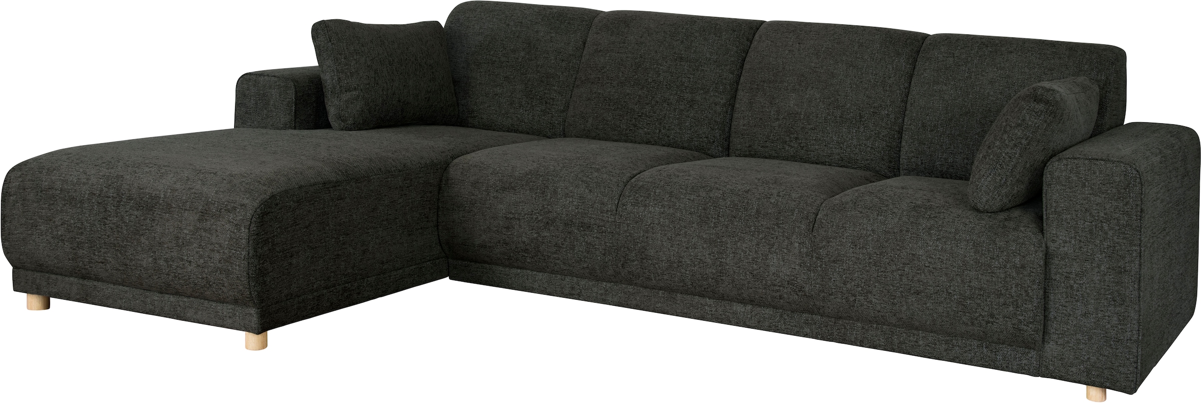 Home affaire Ecksofa »LEMPS wahlweise Recamiere links oder rechts L-Form«, incl. Zierkissen, Stellmasse 297x162 cm
