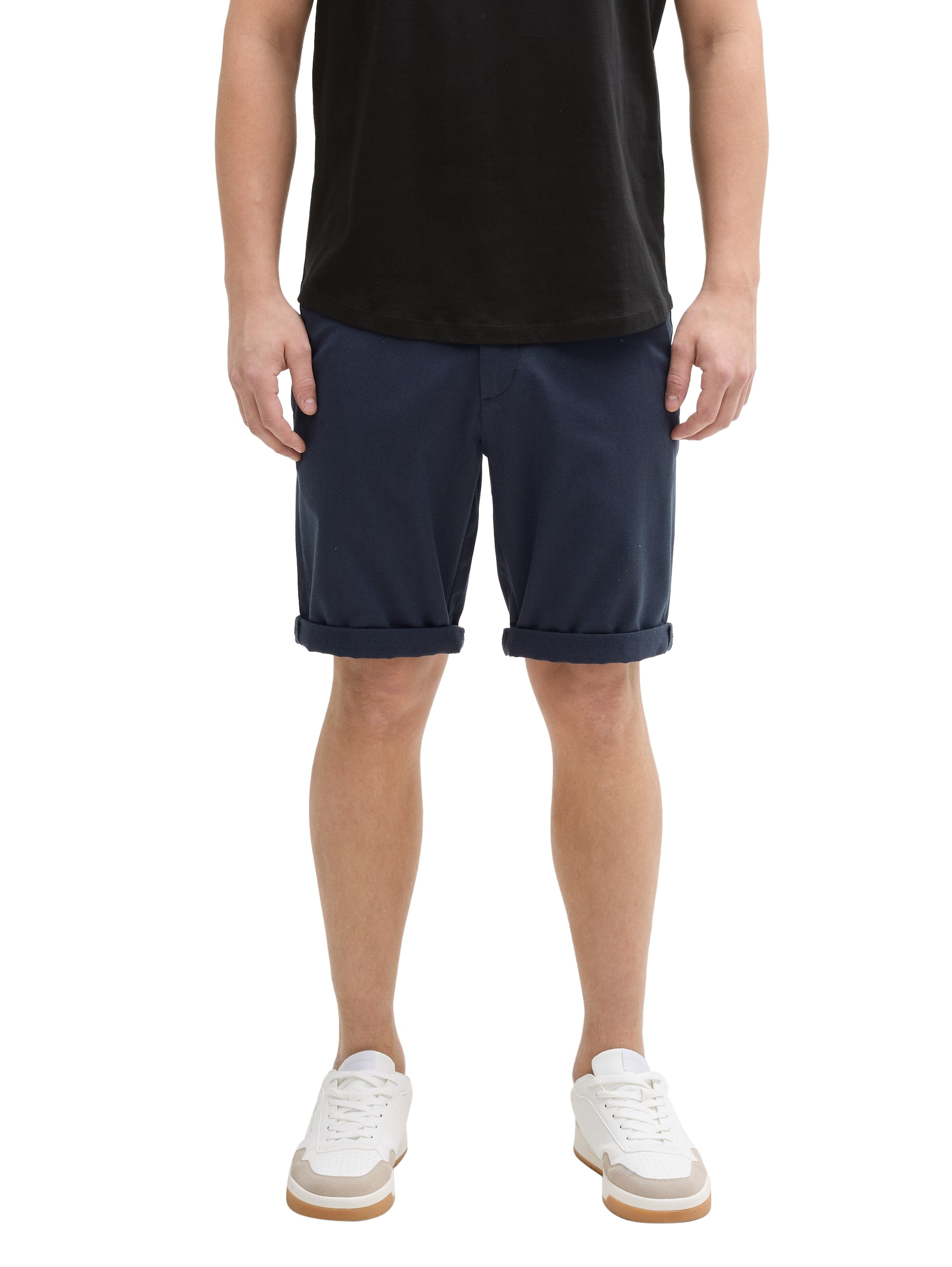 TOM TAILOR Denim Chinoshorts, (Packung), mit Gürtel