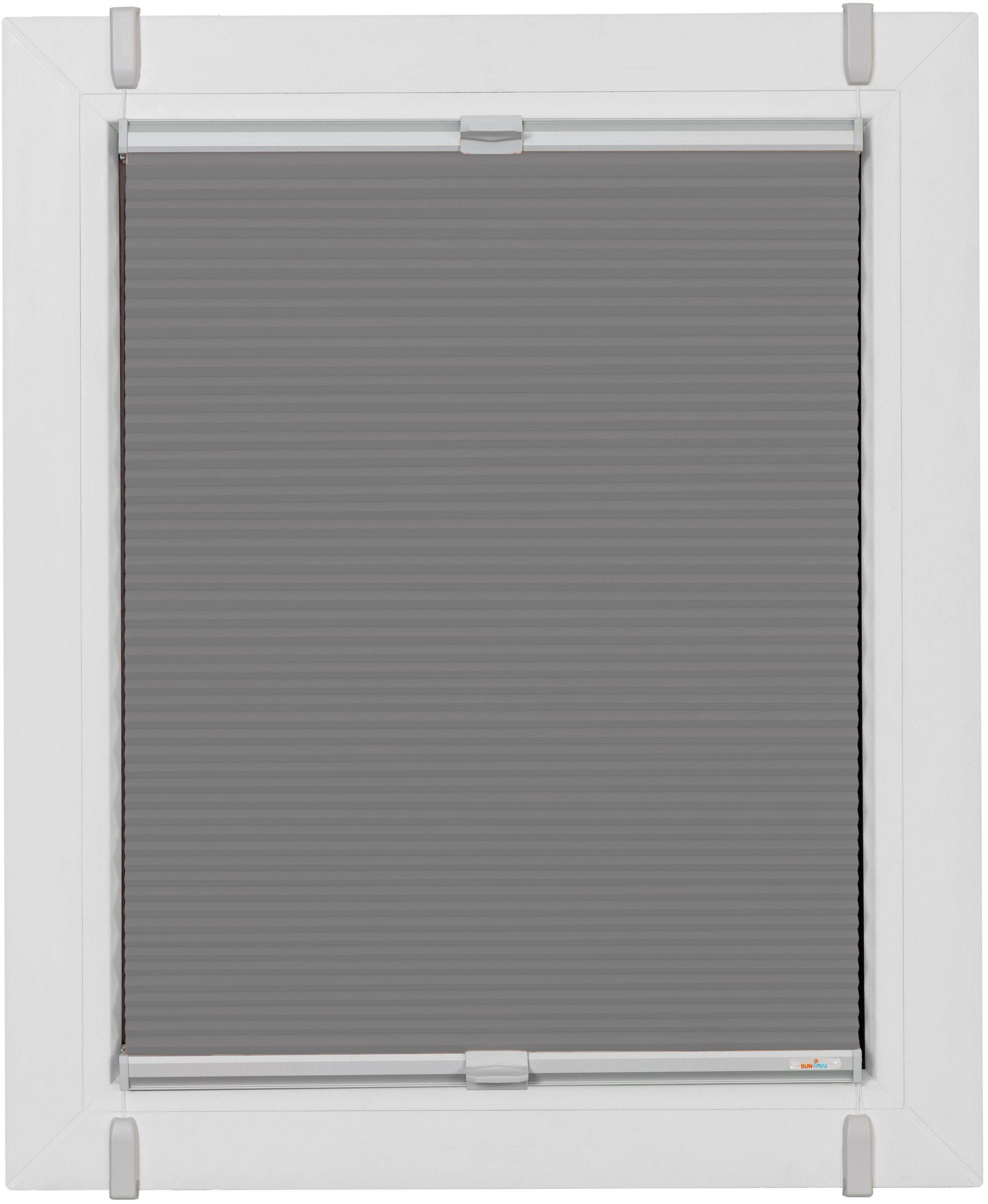 sunlines Plissee "Start-up Style Honeycomb" verdunkelnd energiesparend ohne Bohren verspannt verspannt mit Simply-Fix Klemmträger, Wabenplissee, nach Mass