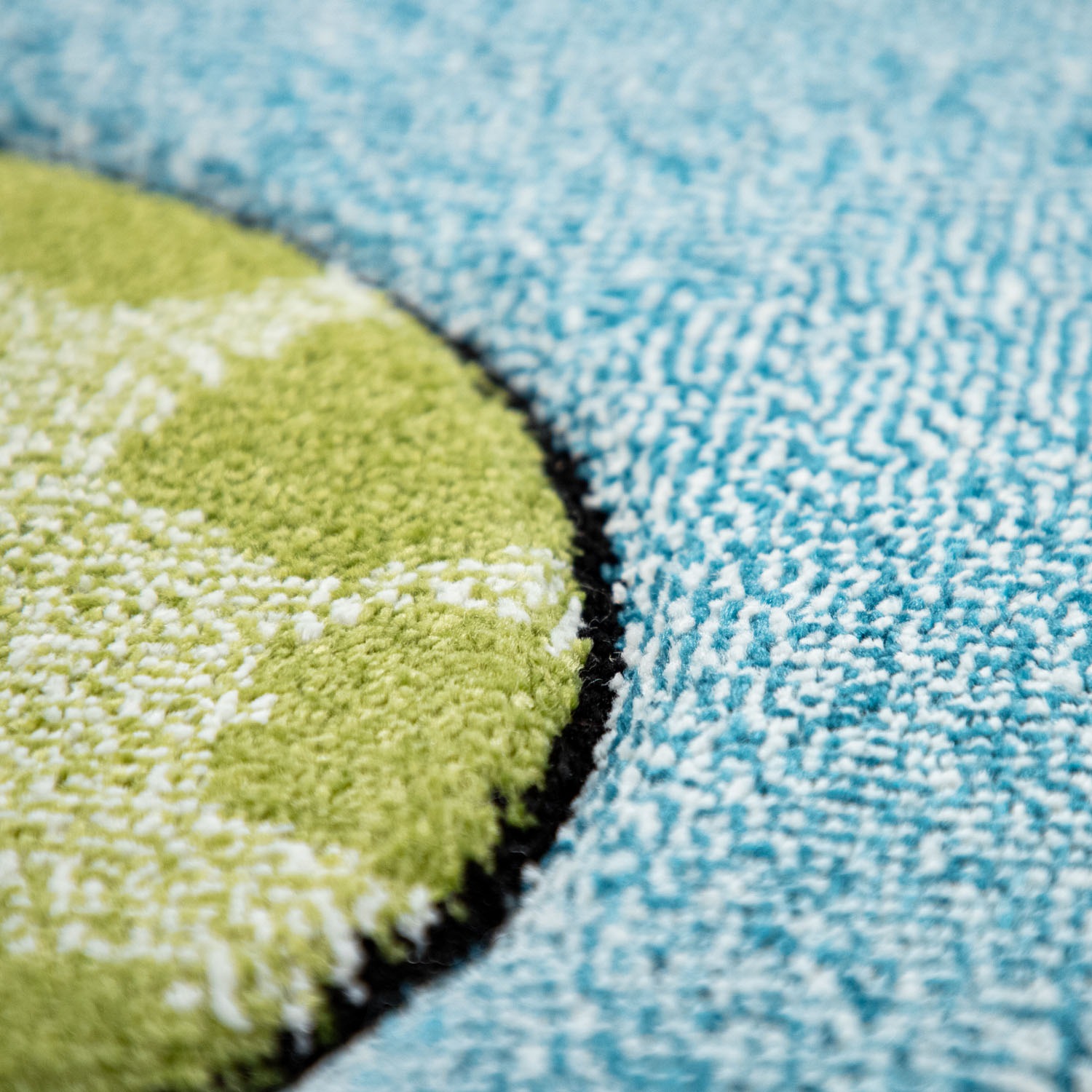 Paco Home Kinderteppich »Volta 321«, rund, 16 mm Höhe, Kurzflor, Motiv Rakete, Kinderzimmer